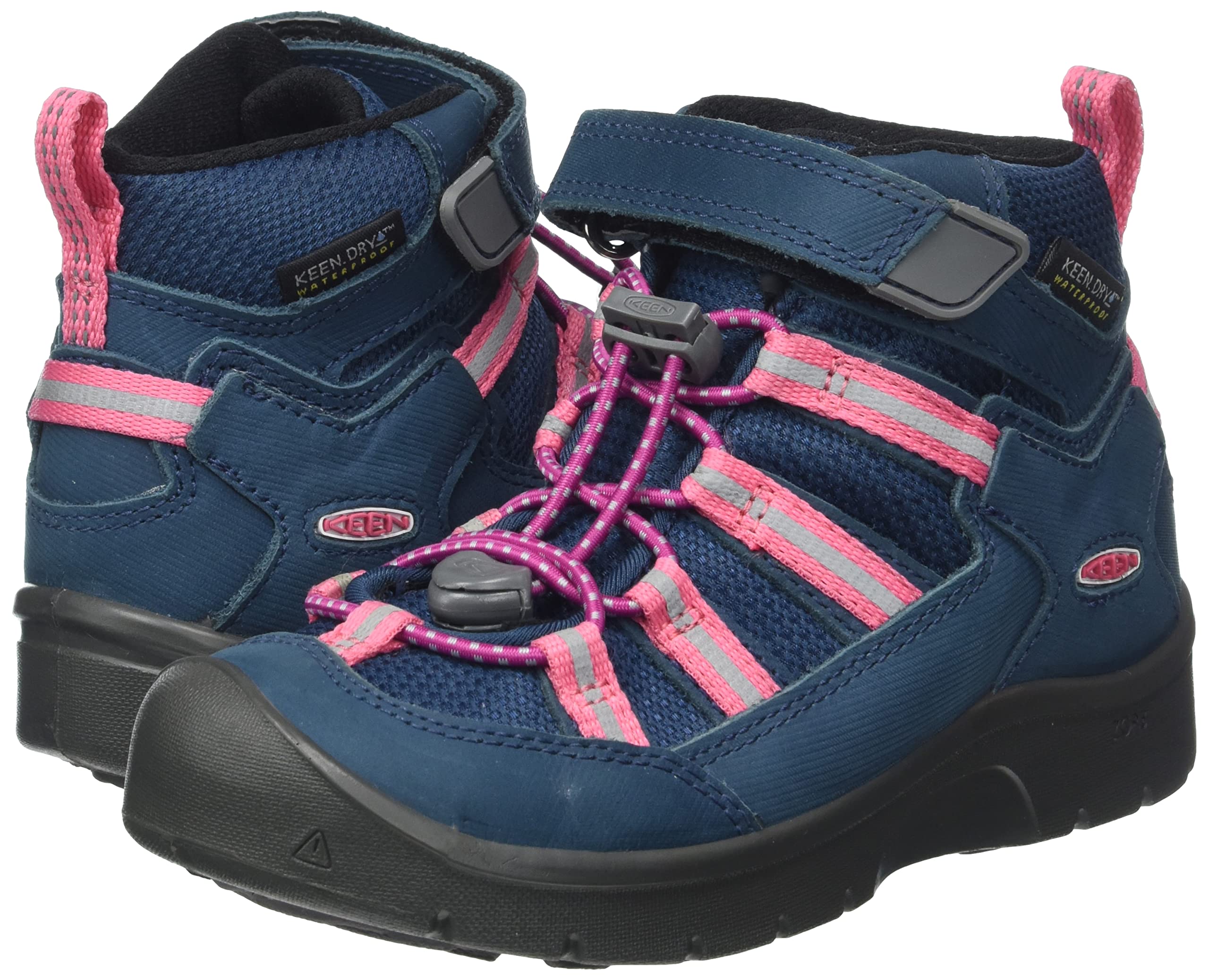 KEEN Unisex Kids Hikeport 2 Sport Mid Waterproof Hiking Boots - Durable Outdoor Shoes for Boys & Girls - Perfect for Trail Hiking, Camping & Outdoor Adventures