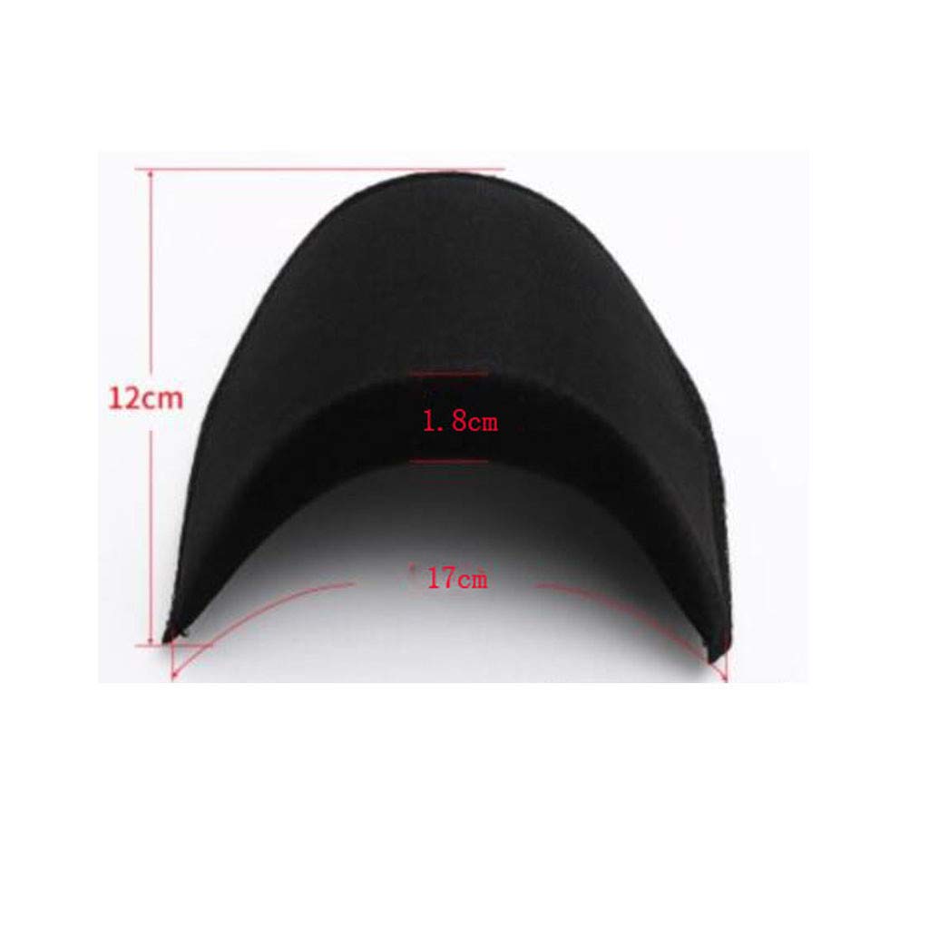 Premium Shoulder Pads for Men - 2 Pairs White & 2 Pairs Black Sponge Foam Shoulder Inserts for Jackets, Blazers, T-Shirts & Dresses - DIY Sewing Accessories for Tailoring & Enhancing Shoulder Shape - Perfect for Formal Wear, Cosplay & Costume Design