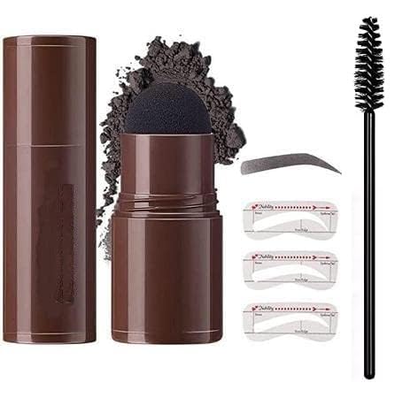 LIMPUS Hair Shadow Powder & Hairline Powder Stick - Instant Root Touch-Up for Thinning Hair, Quickly Conceals Hair Loss & Bald Spots (Black) - Perfect for Daily Use, Travel, and Special Occasions