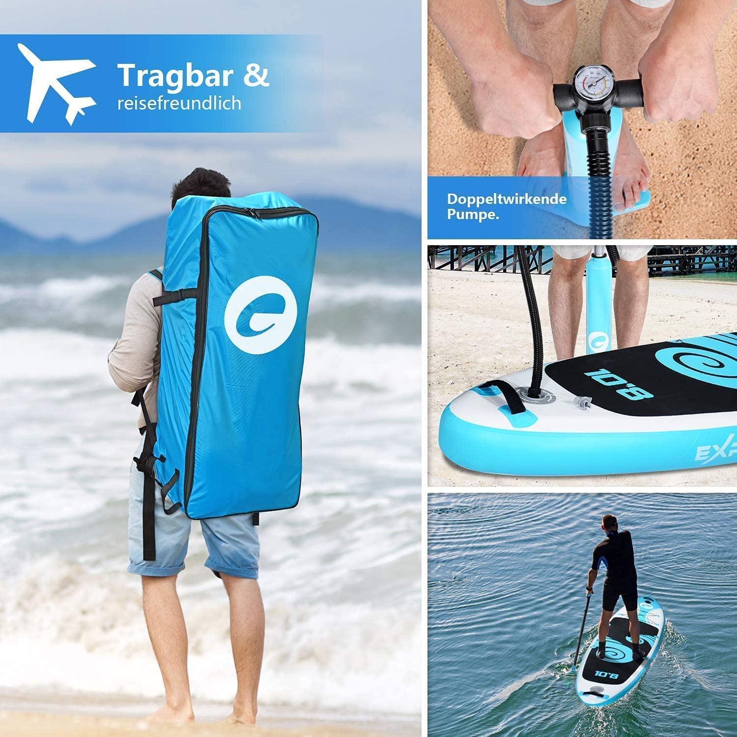 **Exprotrek Inflatable Stand Up Paddle Board (SUP) - 6