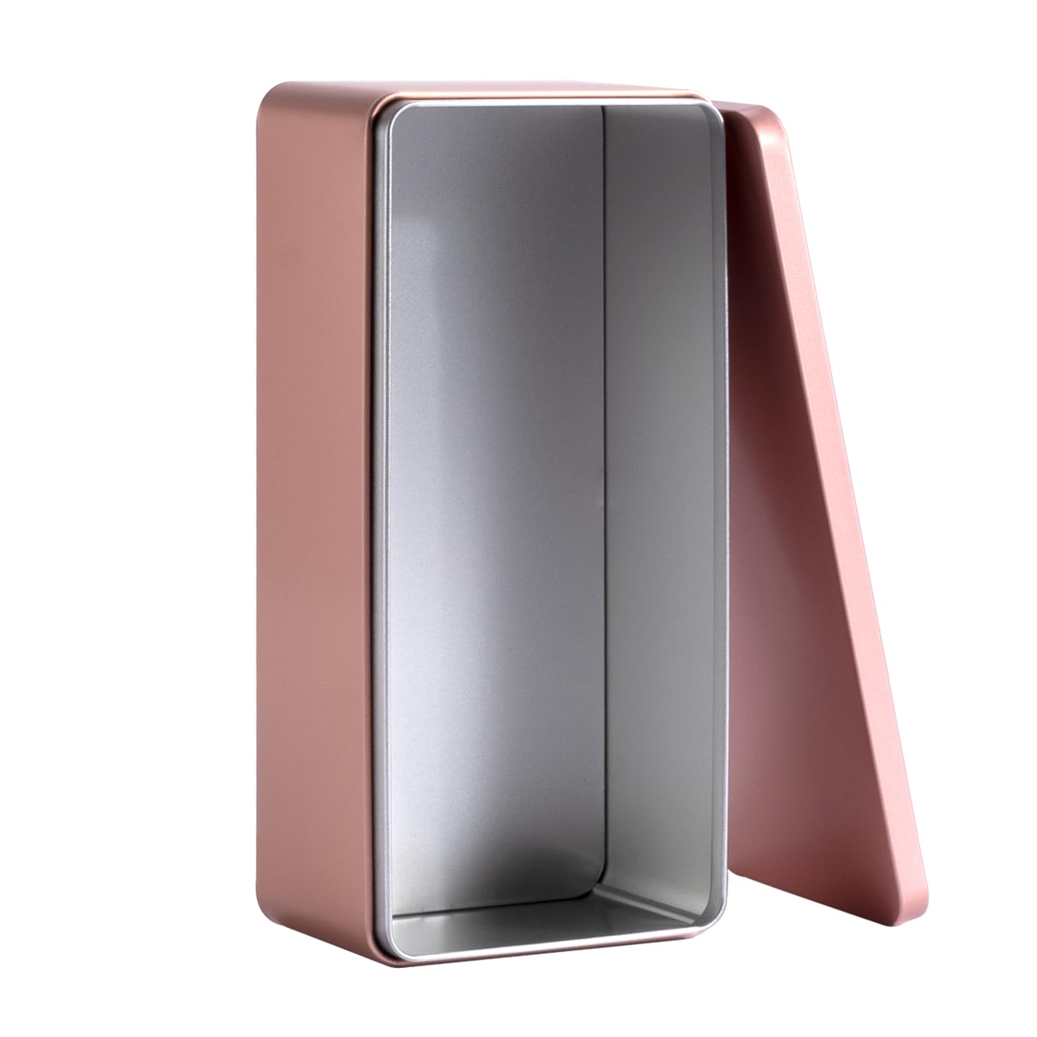 Airtight Metal Food Storage Containers with Lids - Rose Gold Kitchen Pantry Organization Tin Box for Dry Food, Spices, Tea, Coffee & Baking Supplies | Perfect for Home, Office & Camping Use