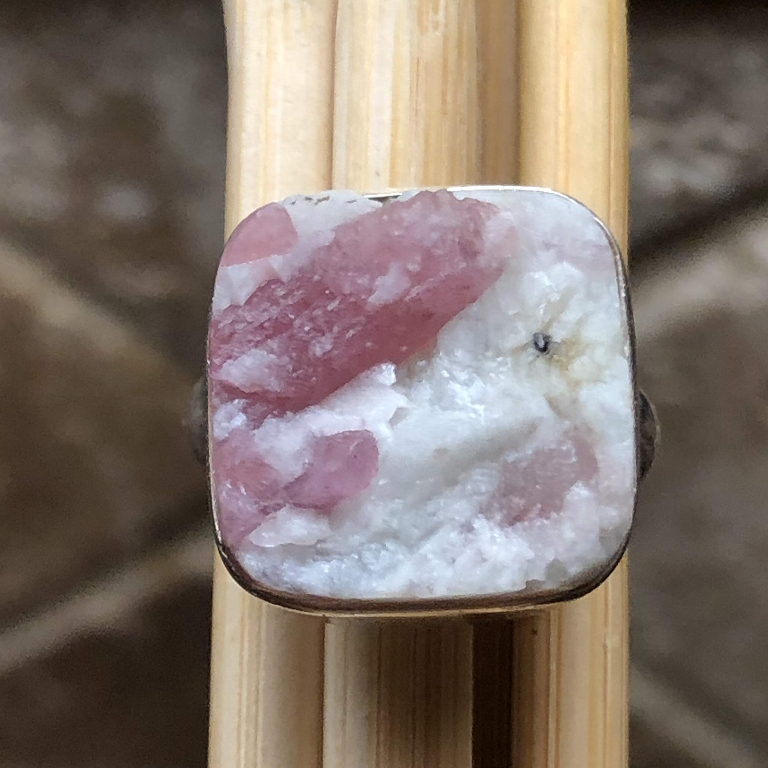 Genuine Pink Tourmaline 925 Sterling Silver Ring for Women - Size 8 - Elegant Birthstone Jewelry Gift for Anniversary, Valentine's Day & Special Occasions