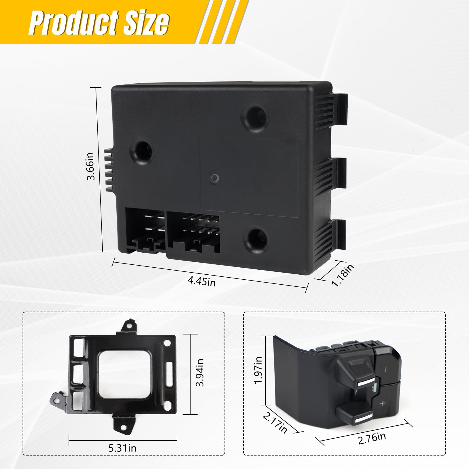 BHB Trailer Brake Control Module Switch Kit for Dodge Ram 1500 DT (2019-2023) - In-Dash Trailer Brake Controller Replacement for 82215278, 82215278AE, 82215278AD, 82215278AC - Perfect for Towing & Hauling Trailers Safely