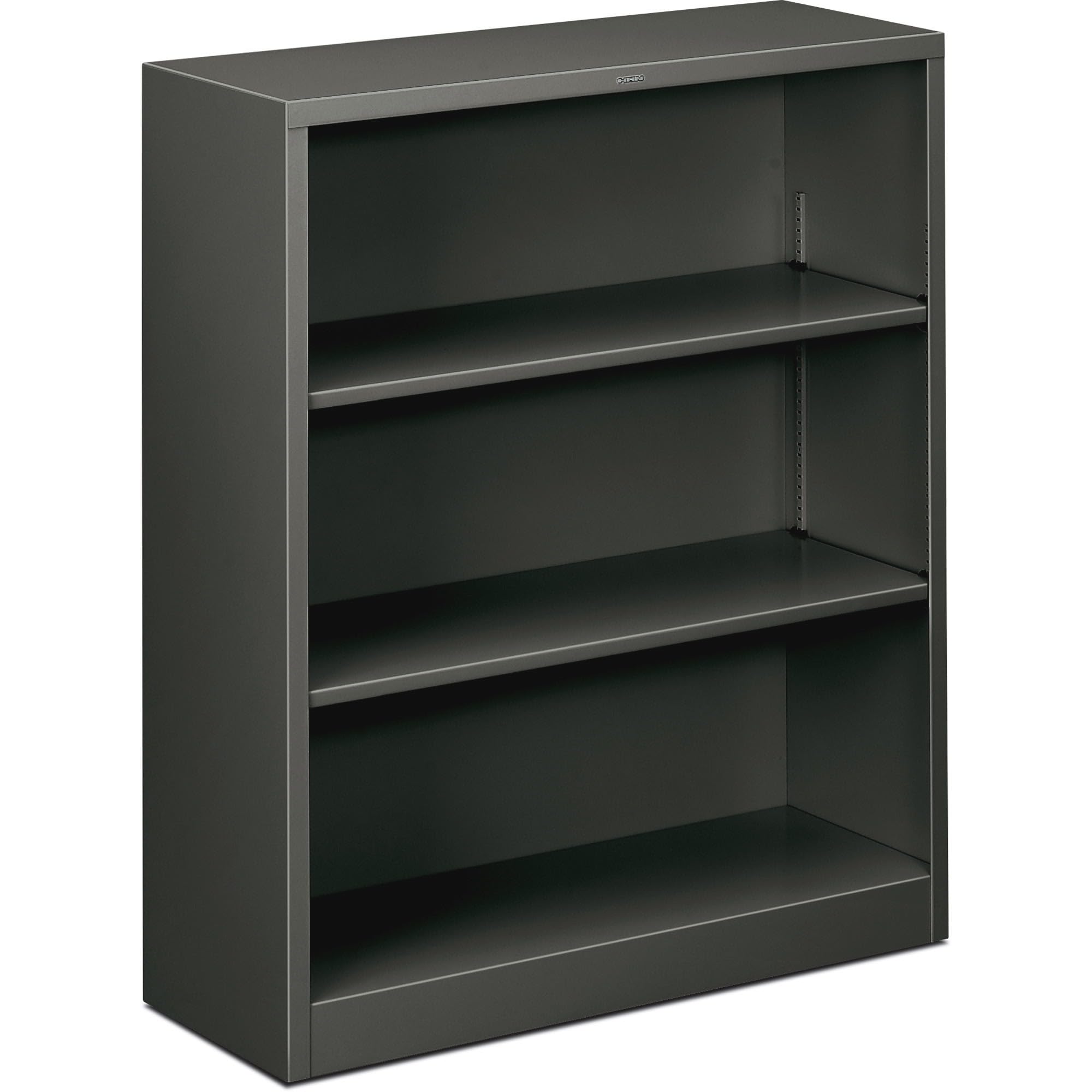 HON Brigade 3-Shelf Steel Bookcase - Heavy Duty Metal Bookshelf for Office, Home & Library - Space Saving Storage Solution for Books, Files & Decor