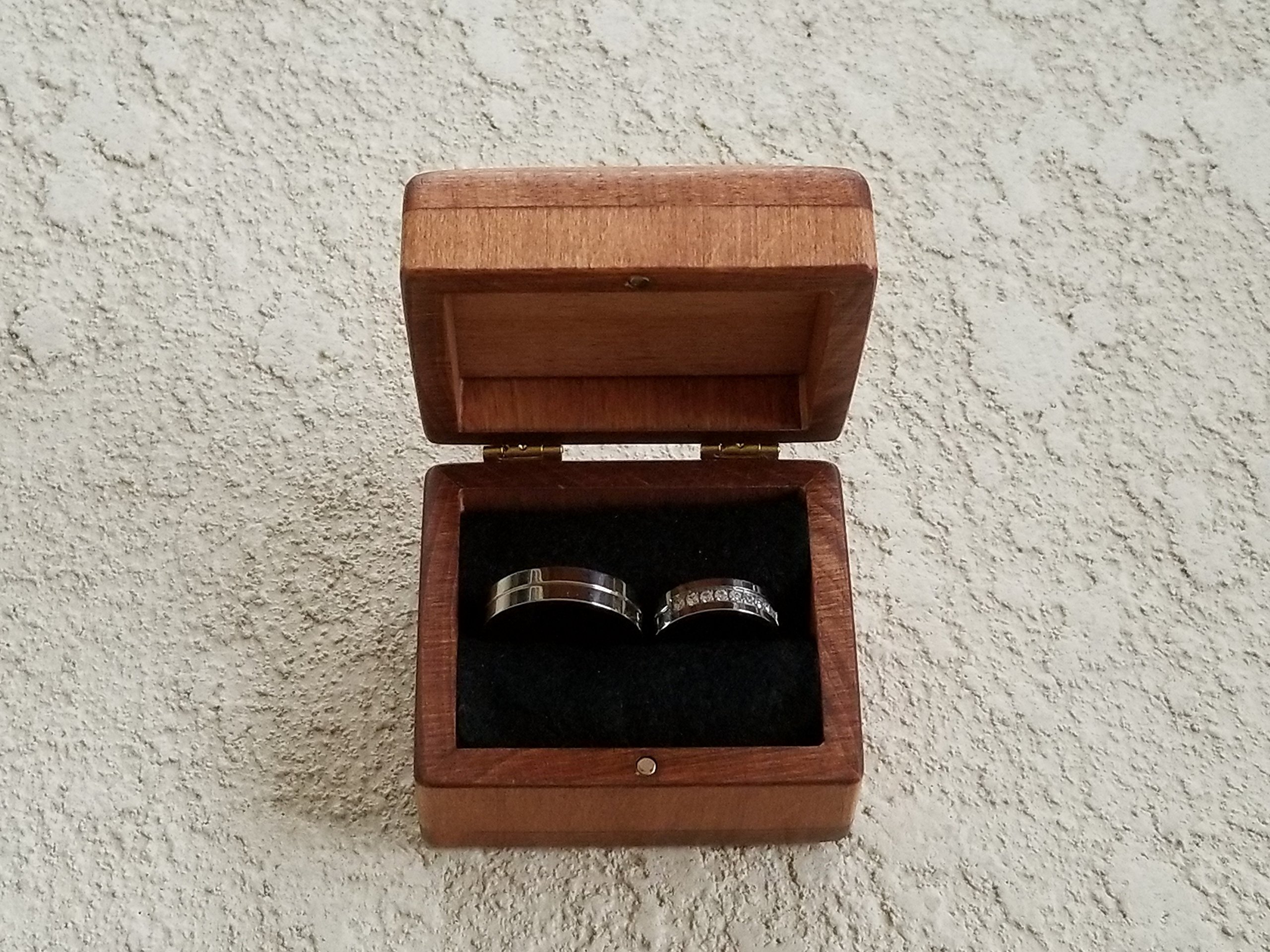 Handmade Wooden Engagement Ring Box with Adorable Love Penguins - Perfect for Proposals, Anniversaries & Wedding Gifts | SimplyCoolGifts