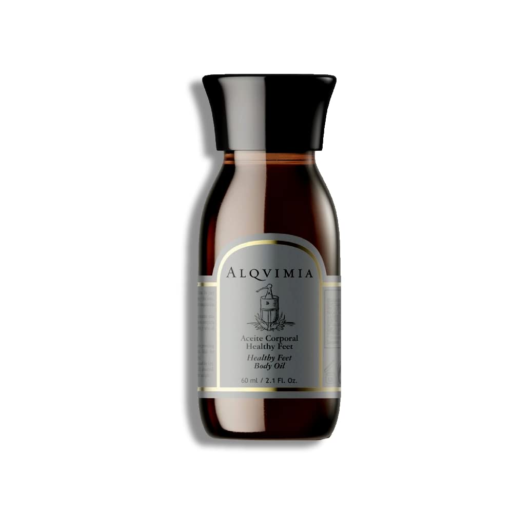 Alqvimia Healthy Feet Body Oil - 60ml | Moisturizing & Nourishing Foot Care for Dry, Cracked Skin | Perfect for Pedicures & Relaxation at Home