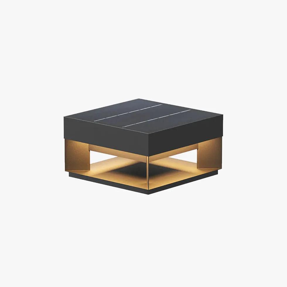 Waterproof Solar Square Outdoor Pillar Lights - Durable Garden Pathway Lighting for Patio, Yard & Driveway