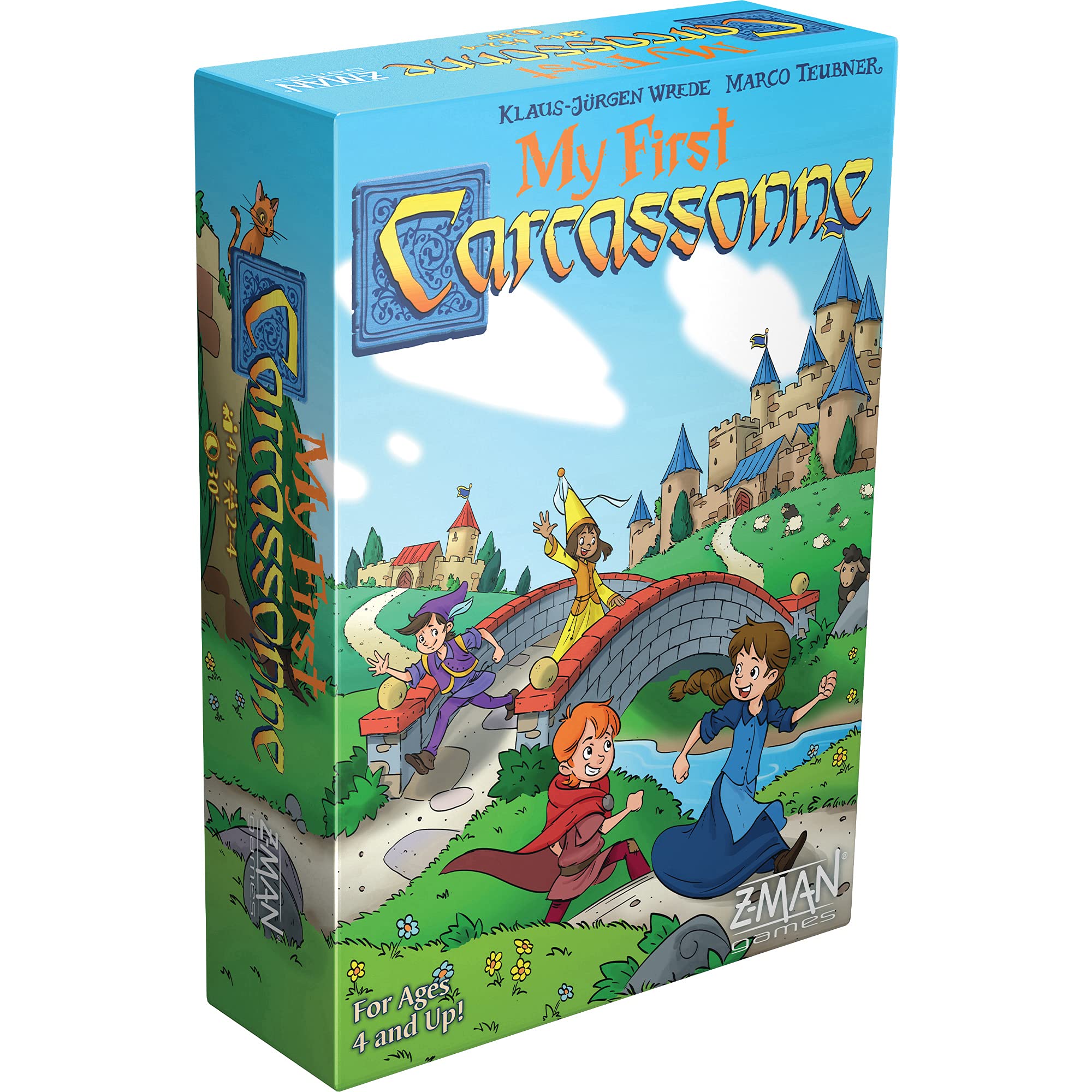 My First Carcassonne Board Game for Kids Ages 4+ | Fun Family Strategy Game for 2-4 Players | Educational Tile-Placement Adventure by Z-Man Games | Perfect for Family Game Nights & Preschool Learning Activities