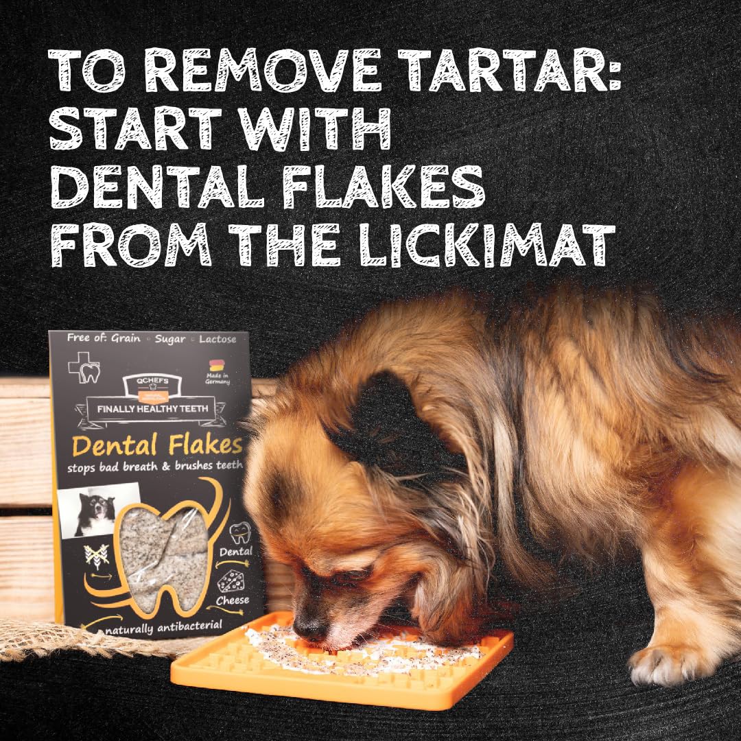 Qchefs Sizzles for Dogs - 30-Day Supply of Dental Chews with Amino Acids for Fresh Breath & Healthy Teeth | Perfect for Daily Oral Care & Training Treats