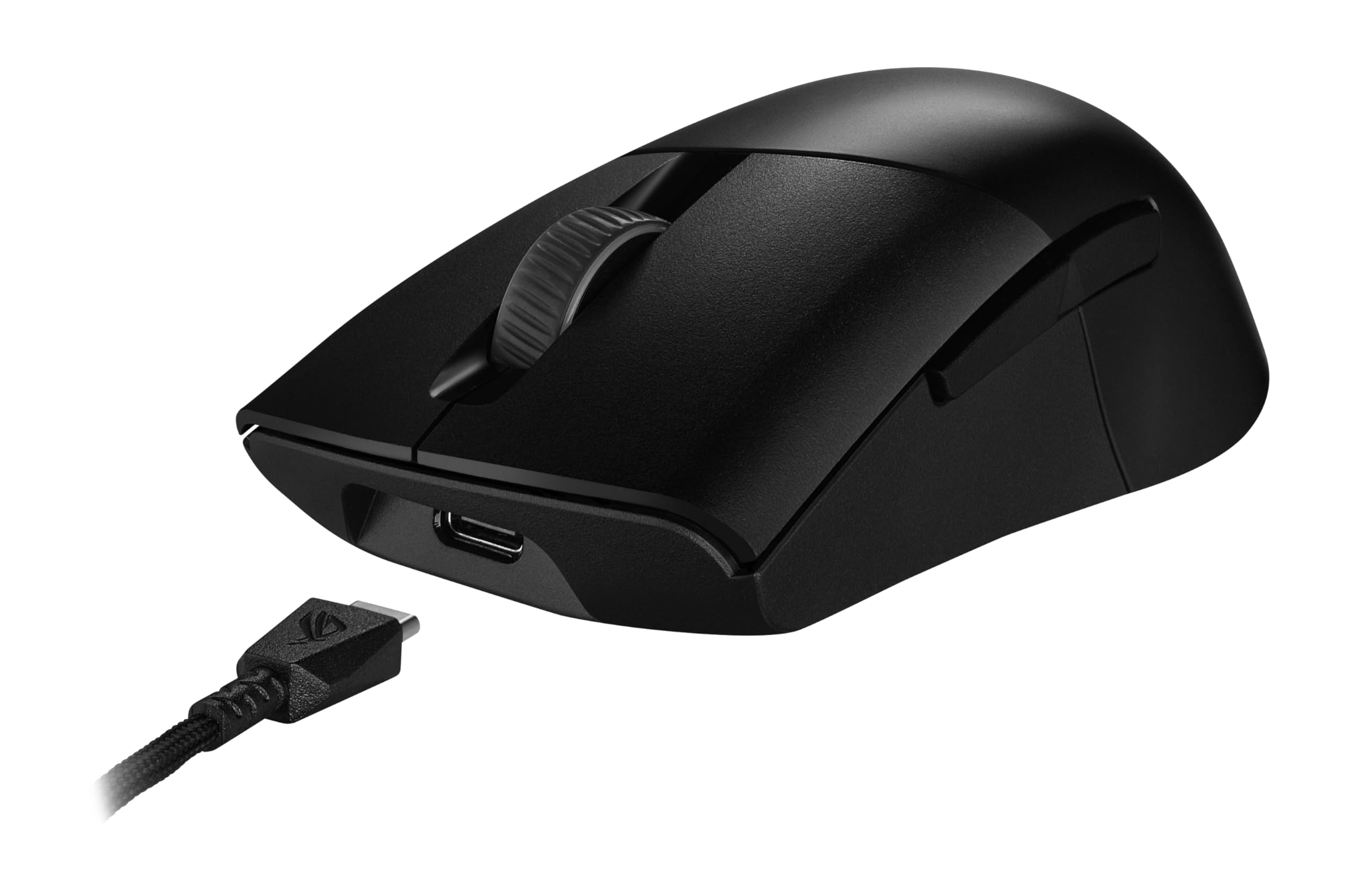 ASUS ROG Keris Wireless AimPoint Gaming Mouse - Tri-Mode Connectivity (2.4GHz/Bluetooth/Wired), 36,000 DPI Optical Sensor, 5 Programmable Buttons, ROG SpeedNova Technology, Replaceable Switches, Paracord Cable - Perfect for FPS, MOBA & Esports Gaming (Black)