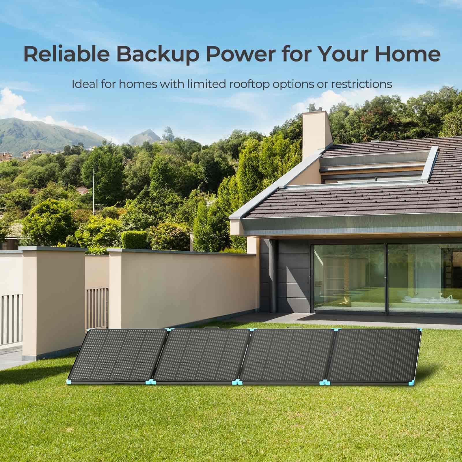 Renogy 400W Lightweight Portable Foldable Solar Panel Suitcase Kit - IP67 Waterproof for RV, Camping, Off-Grid Power, Hiking & Emergency Use - Easy Setup with Kickstand for Outdoor Adventures & Backup Energy