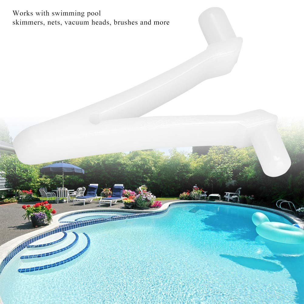 Premium Pool Skimmer V Clips - Heavy Duty Spa Brush Vacuum Leaf Skimmer Clips for Inground/Above Ground Pools - Durable Replacement Clips for Pool Maintenance & Cleaning Accessories (Set of 4) - Perfect for Backyard Pool Care & Summer Swimming Season