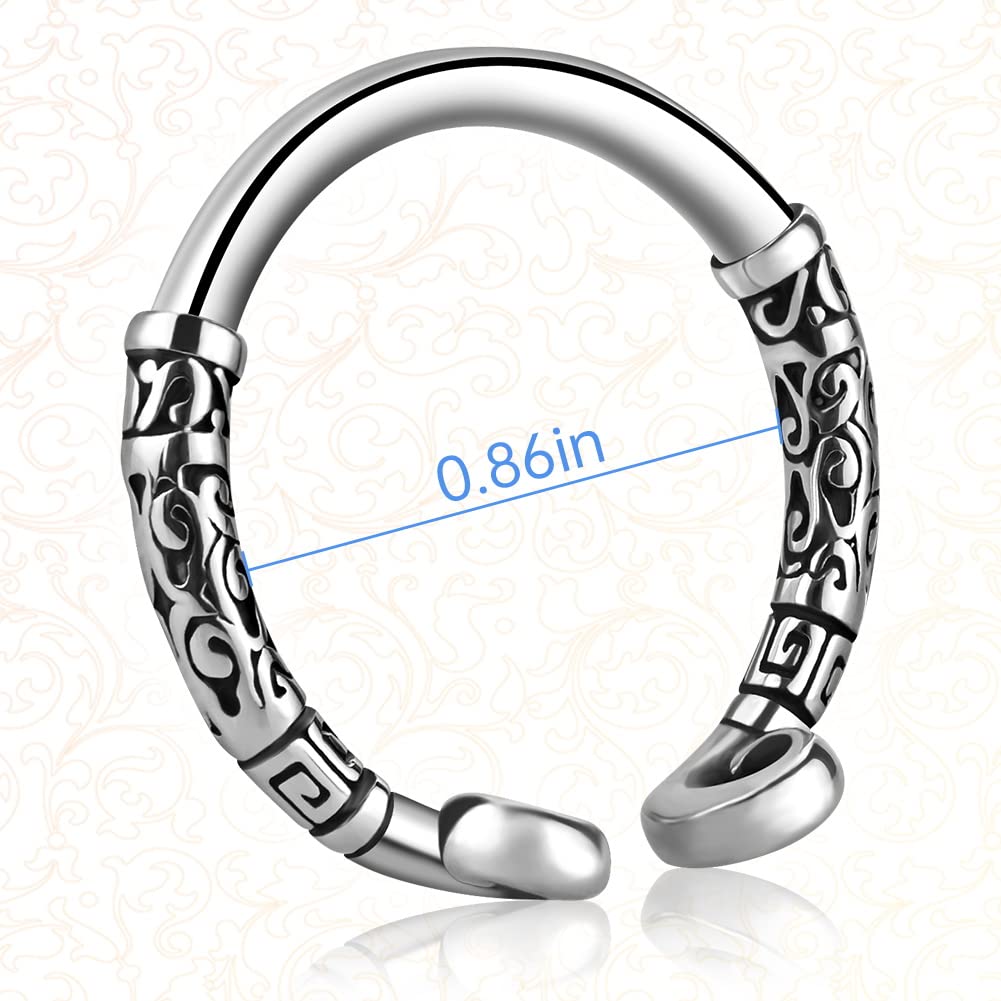 Premium Stainless Steel Penis Ring for Men - Enhances Pleasure, Delays Ejaculation & Increases Stimulation - Glans Ring for Intense Orgasms - 0.86 Inch Chastity Bondage Sex Toy - Perfect for Couples Play & Solo Stimulation