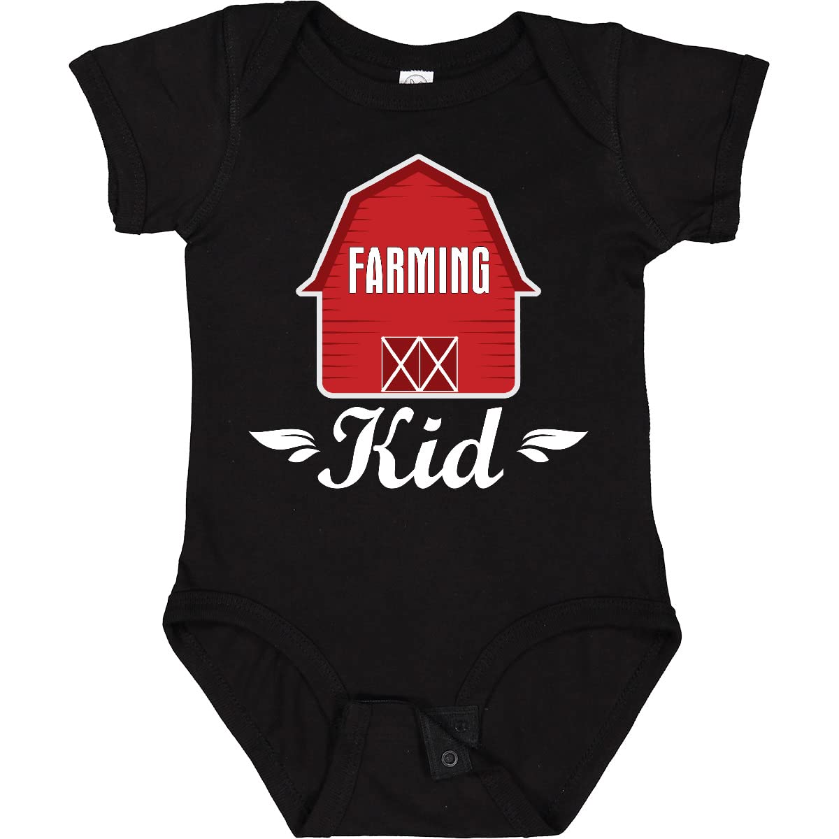 Inktastic Farming Kid Barn Baby Bodysuit - Cute Farm Animal Print Onesie for Infants & Toddlers - Perfect for Playdates, Farm Visits & Photo Shoots