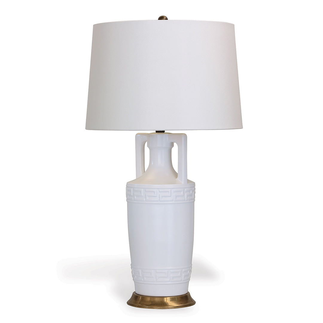Elegant Regency Style White Table Lamp - Perfect for Living Room, Bedroom & Office Decor