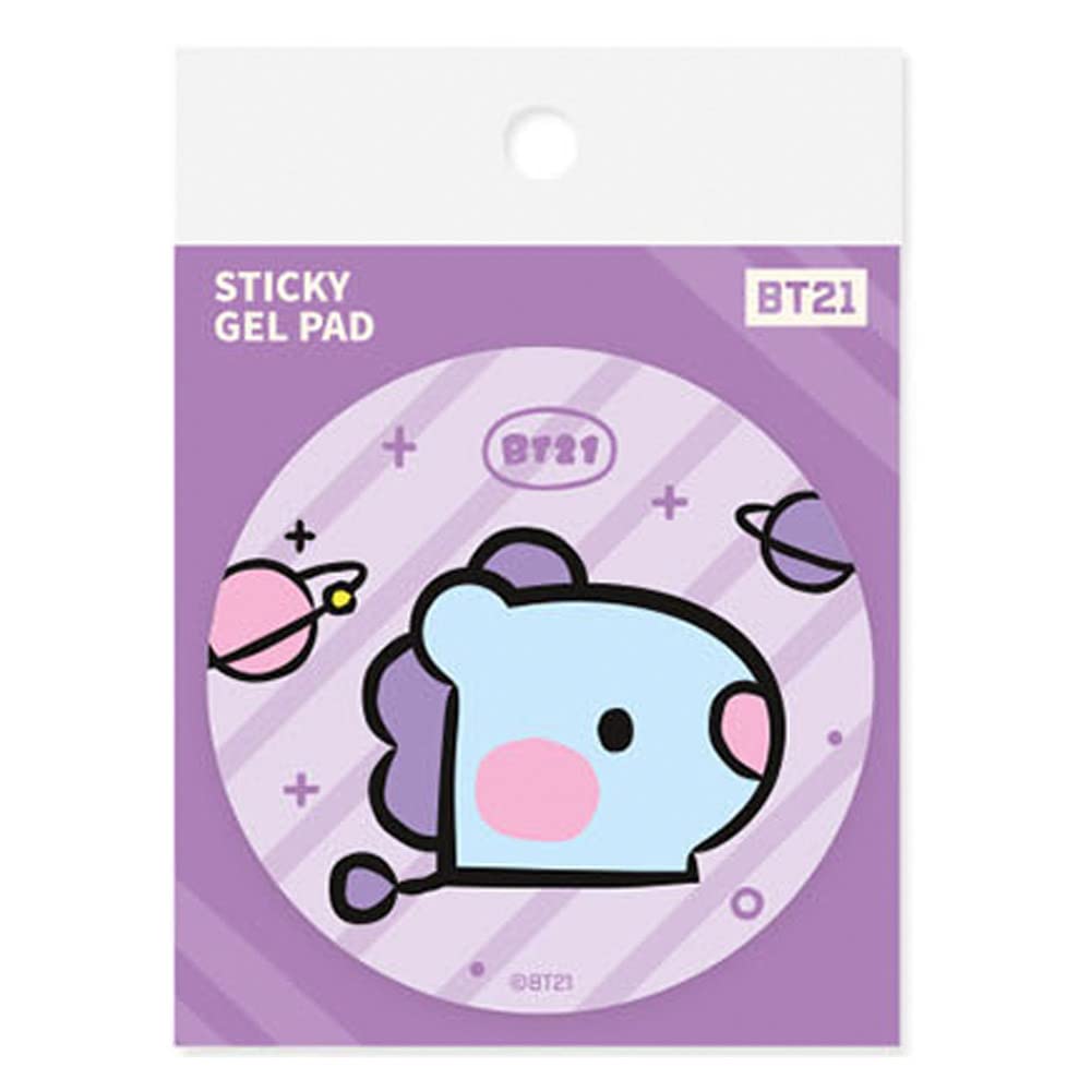 BT21 Original Minini Multipurpose Adhesive Gel Pad - Reusable Sticky Putty for Dust Removal, Car Accessories & Desk Organization - Perfect for Home, Office & Vehicle Use (MANG)