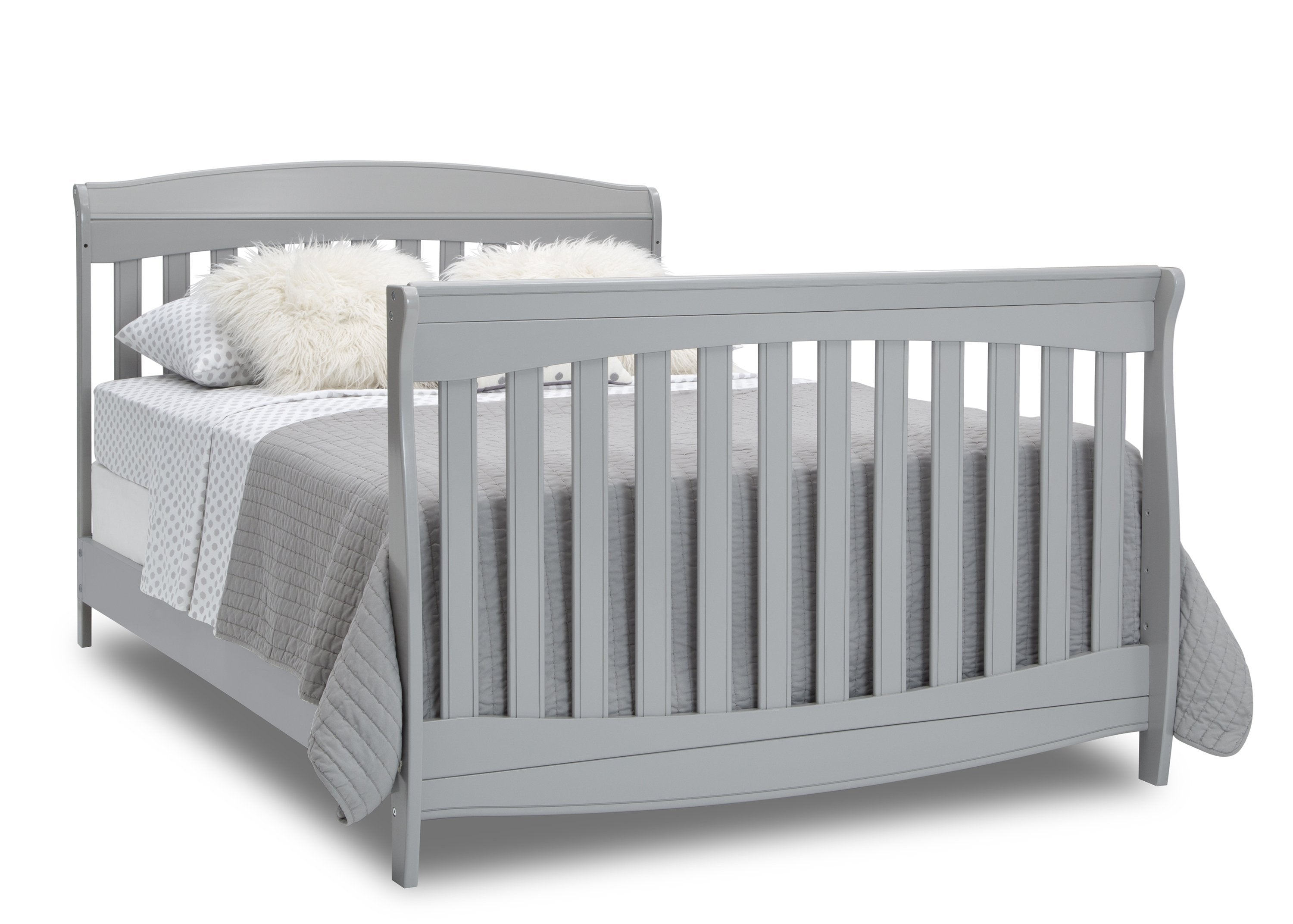 Colton 6-in-1 Convertible Baby Crib - Toddler Bed, Daybed & Full-Size Bed - Safe Nursery Furniture for Newborn to Teen - Perfect for Modern Nurseries & Kids' Bedrooms