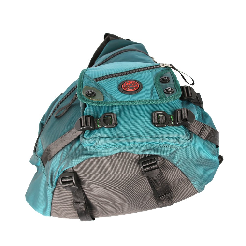 Large Sling Bag for Laptop - Crossbody Messenger Backpack with Shoulder Strap, Travel Rucksack for Men & Women (Dark Green) - Perfect for Commuting, Work, Gym & Outdoor Adventures