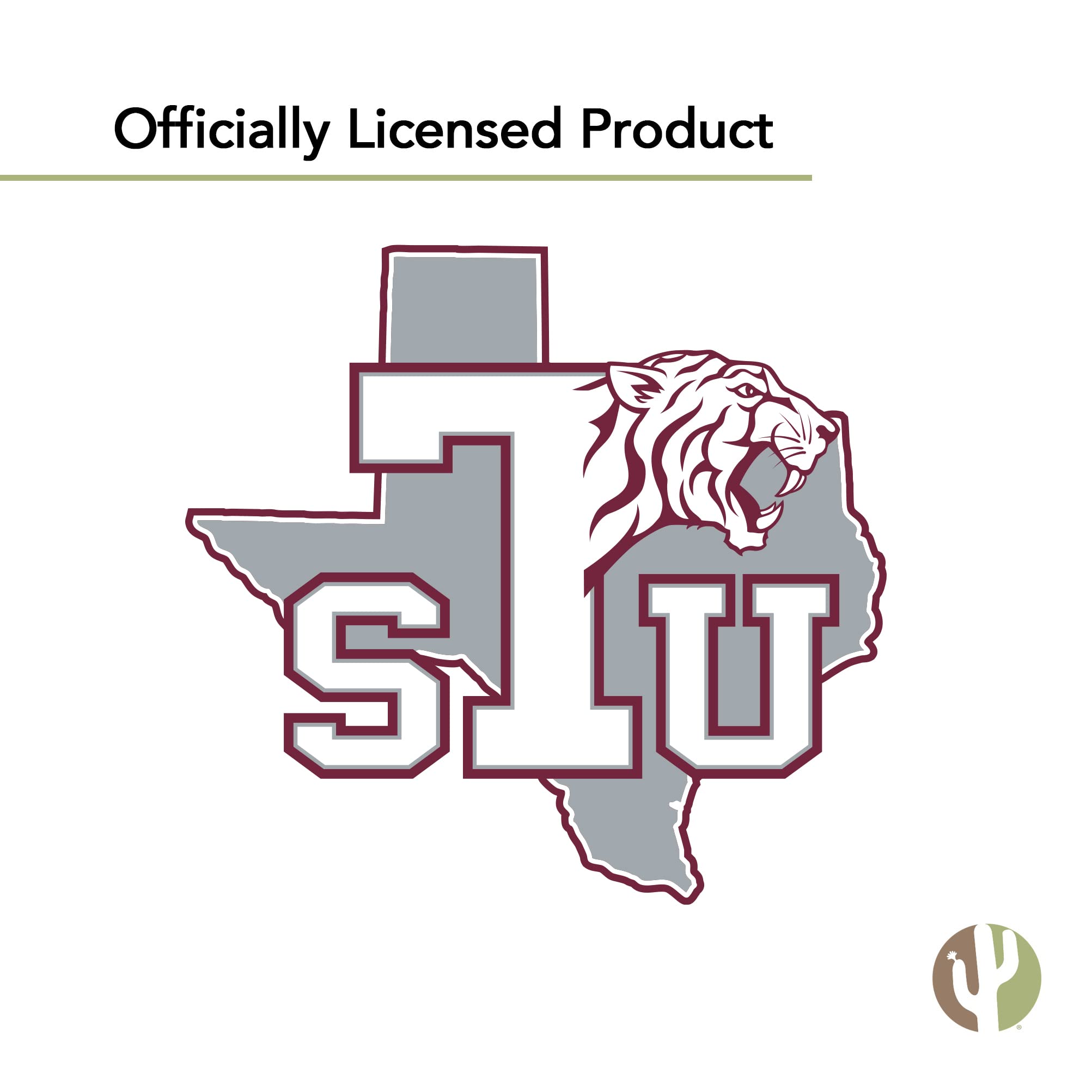 Texas Southern University TSU Tigers Vinyl Decals - Desert Cactus Sticker for Laptop, Water Bottle, Car & Scrapbook | Durable Waterproof Decals for School Spirit & Fan Gifts | College Pride Accessories for Students & Alumni