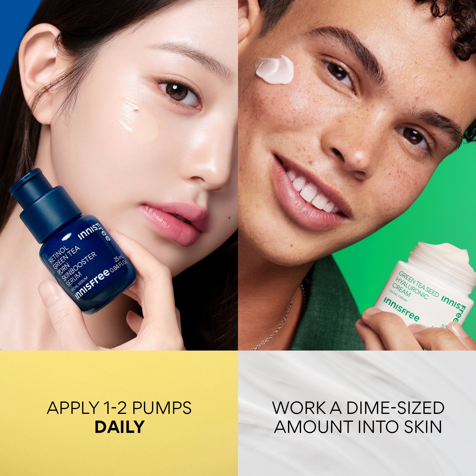 Firm & Hydrate Skincare Duo Set - Anti-Aging Face Cream & Hydrating Moisturizer for Glowing Skin | Day & Night Routine for Dry, Sensitive Skin