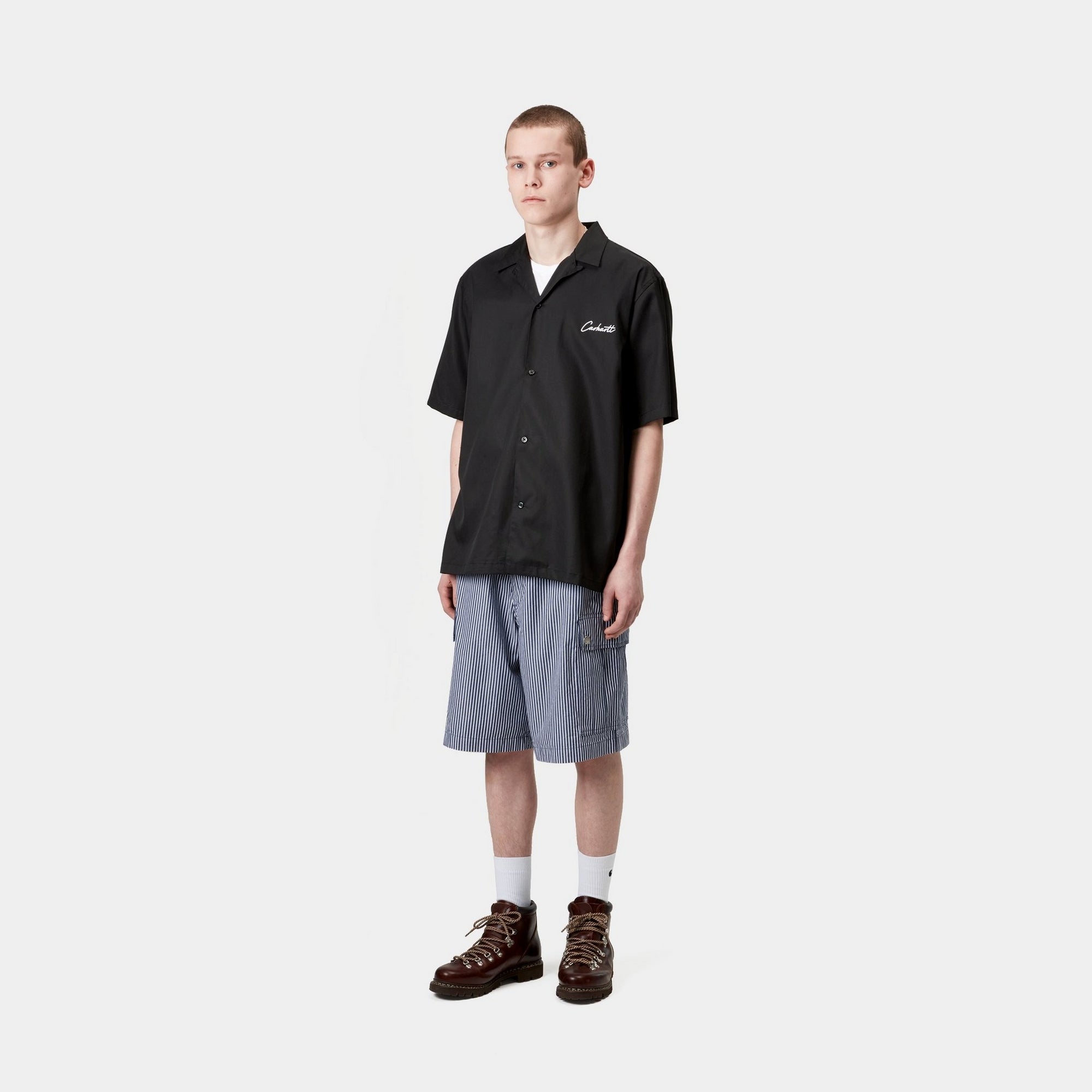 Delray Shirt for Men - Classic Black & White Cotton Button Down Shirt | Office Wear, Casual Outfits & Business Casual Attire