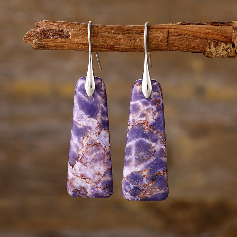 Handmade Copper Natural Stone Earrings for Women - Boho Chic Jewelry for Everyday Wear & Special Occasions