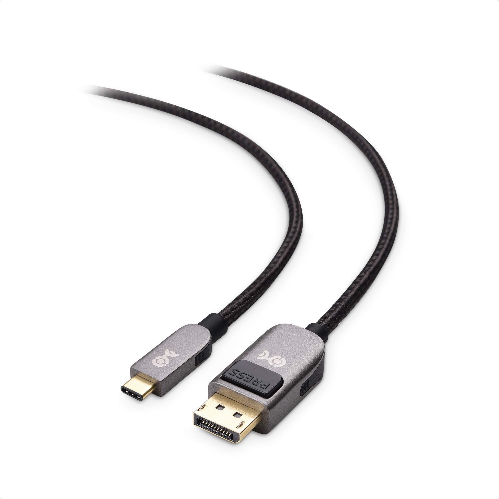 Premium 6ft USB-C to DisplayPort Cable 4K@60Hz - Cable Matters Pro Series (Velvet Black) for Gaming, Home Office & 4K Monitor Setup