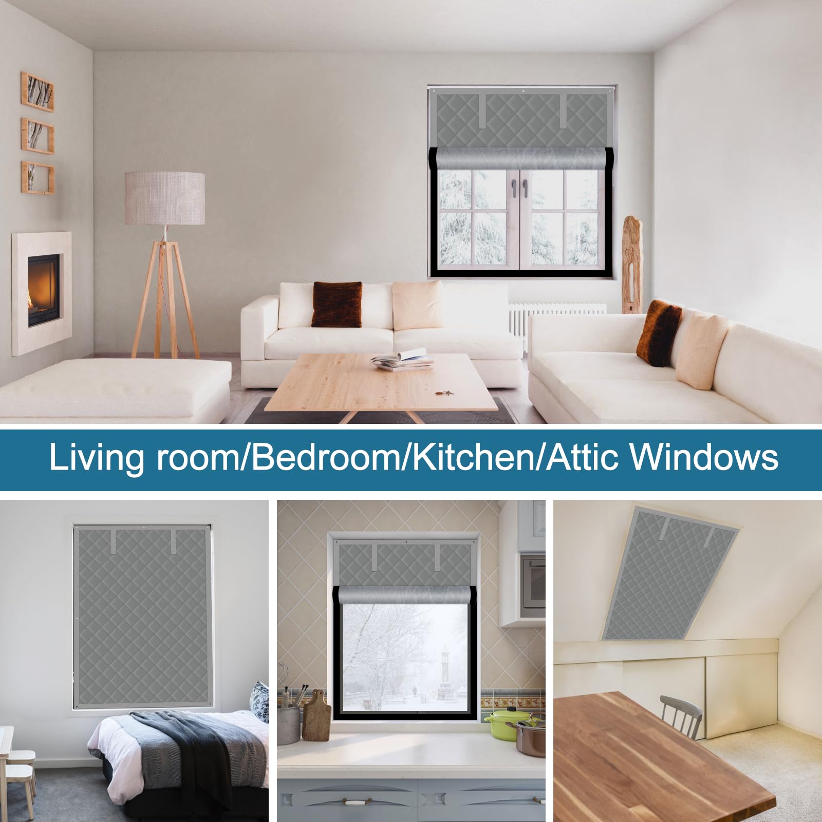Thermal Window Insulation Kit 26x38 Inch - Winter Warmth for 24x36 Windows