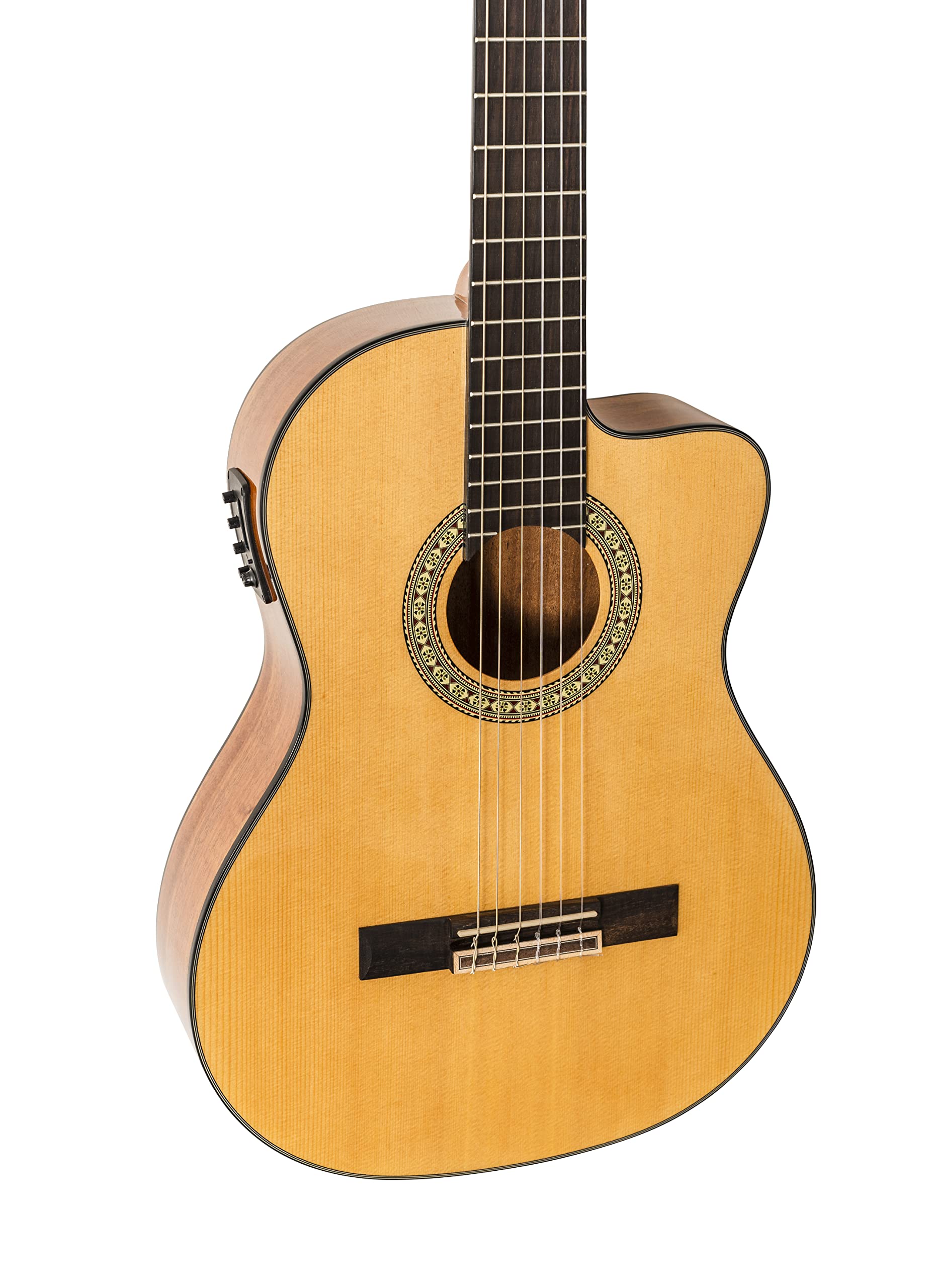Peavey Delta Woods CNS-CE Classical Acoustic Electric Nylon String Guitar with Built-in Electronics - Perfect for Performances, Recording & Practice