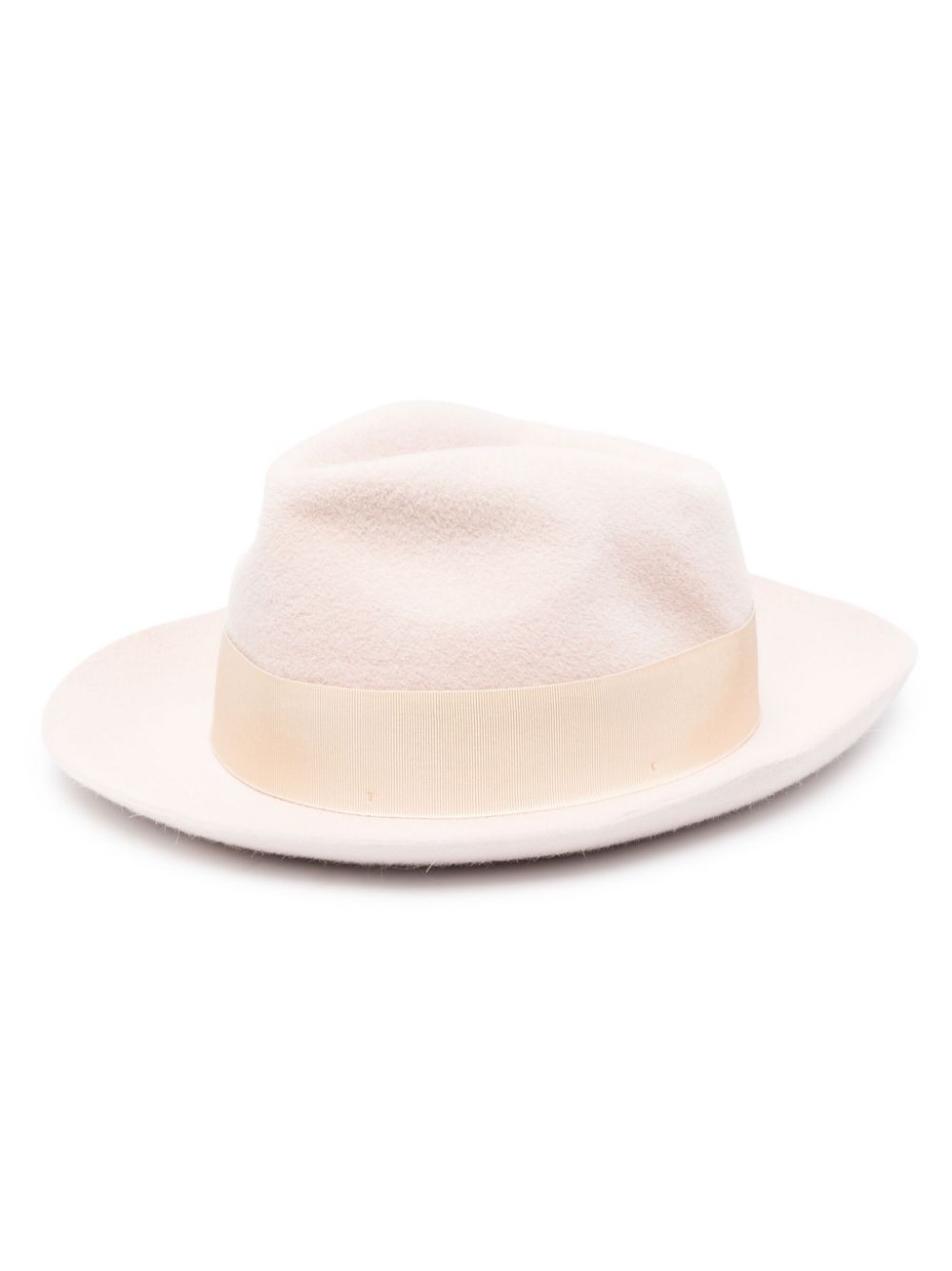 Borsalino Beige Fedora Hat for Men & Women - Classic Wool Felt Dress Hat for Vintage Style, Outdoor & Special Occasions