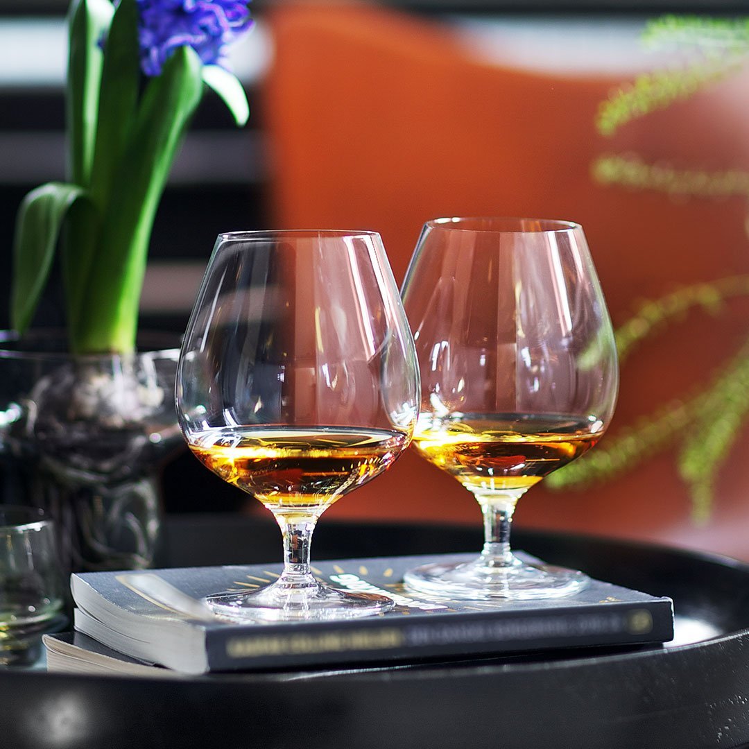 Premium Cabernet Brandy Glass Set of 6 - Elegant Crystal Stemware for Wine Tasting & Entertaining - Perfect for Dinner Parties, Gifts & Home Bar Decor