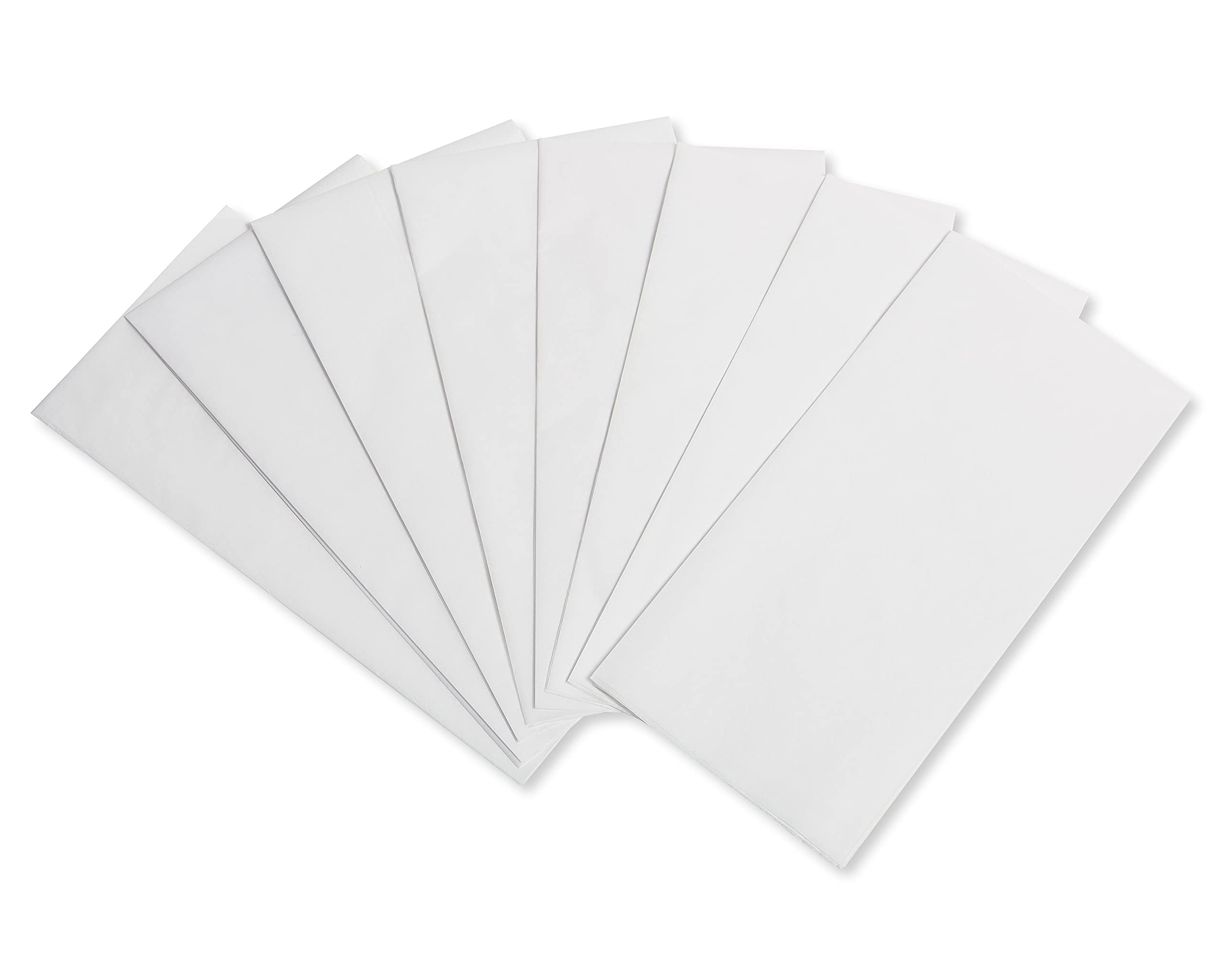 Premium 8-Sheet White Tissue Paper for Gift Wrapping, Valentines, Birthdays, DIY Crafts - Bulk Pack for Party Decorations, Floral Arrangements & Home Decor
