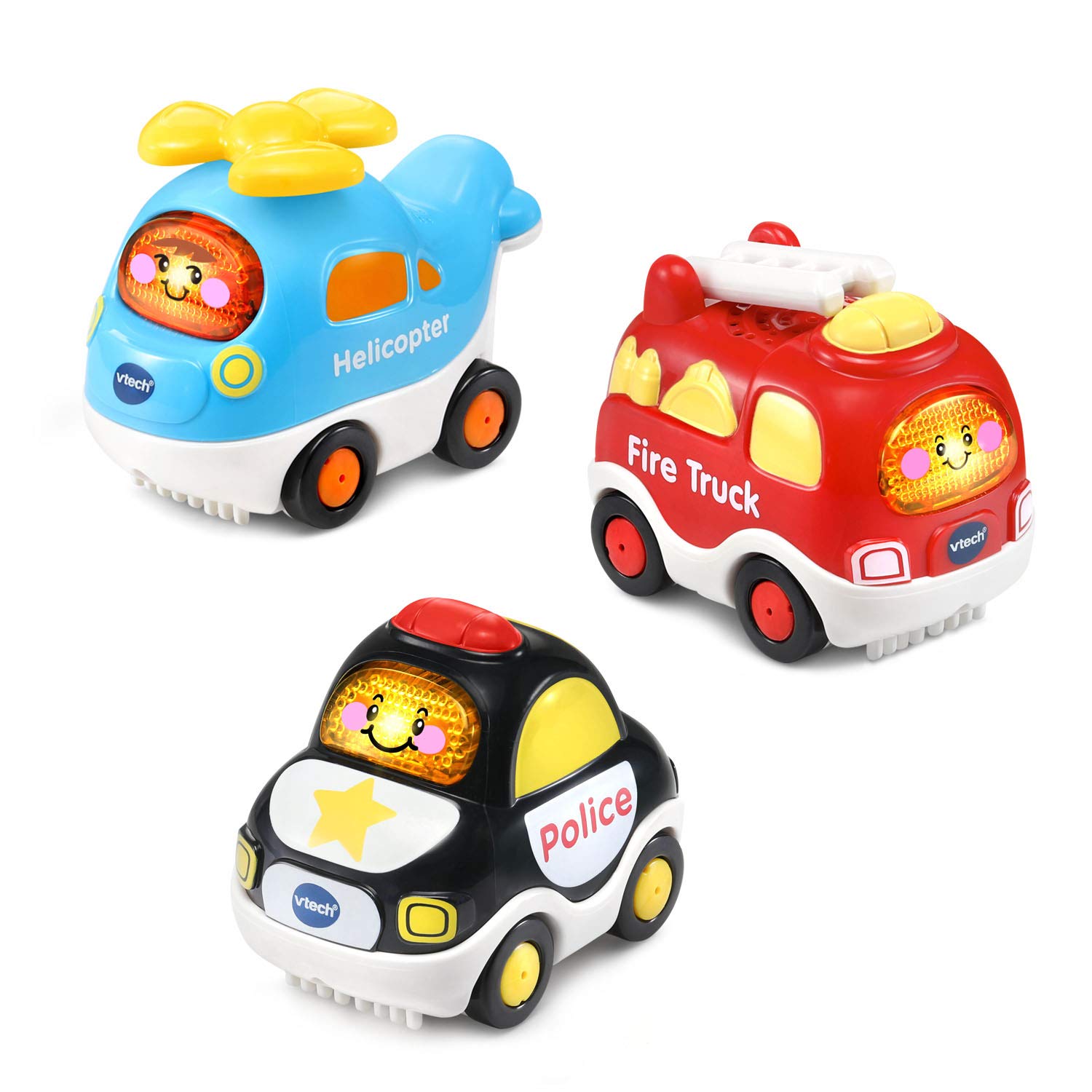 VTech Go! Go! Smart Wheels Starter Pack 3-Pack - Interactive Learning Toys for Toddlers | Educational Car Playset for Kids Ages 1-5 | Perfect for Pretend Play, Early STEM Development & Birthday Gifts