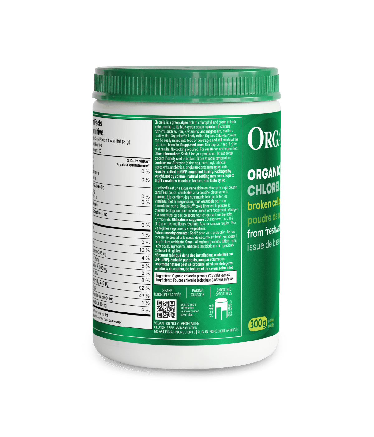 Organic Chlorella Powder - Premium Superfood Supplement for Detox & Immunity Boost - Perfect for Smoothies, Juices & Healthy Recipes