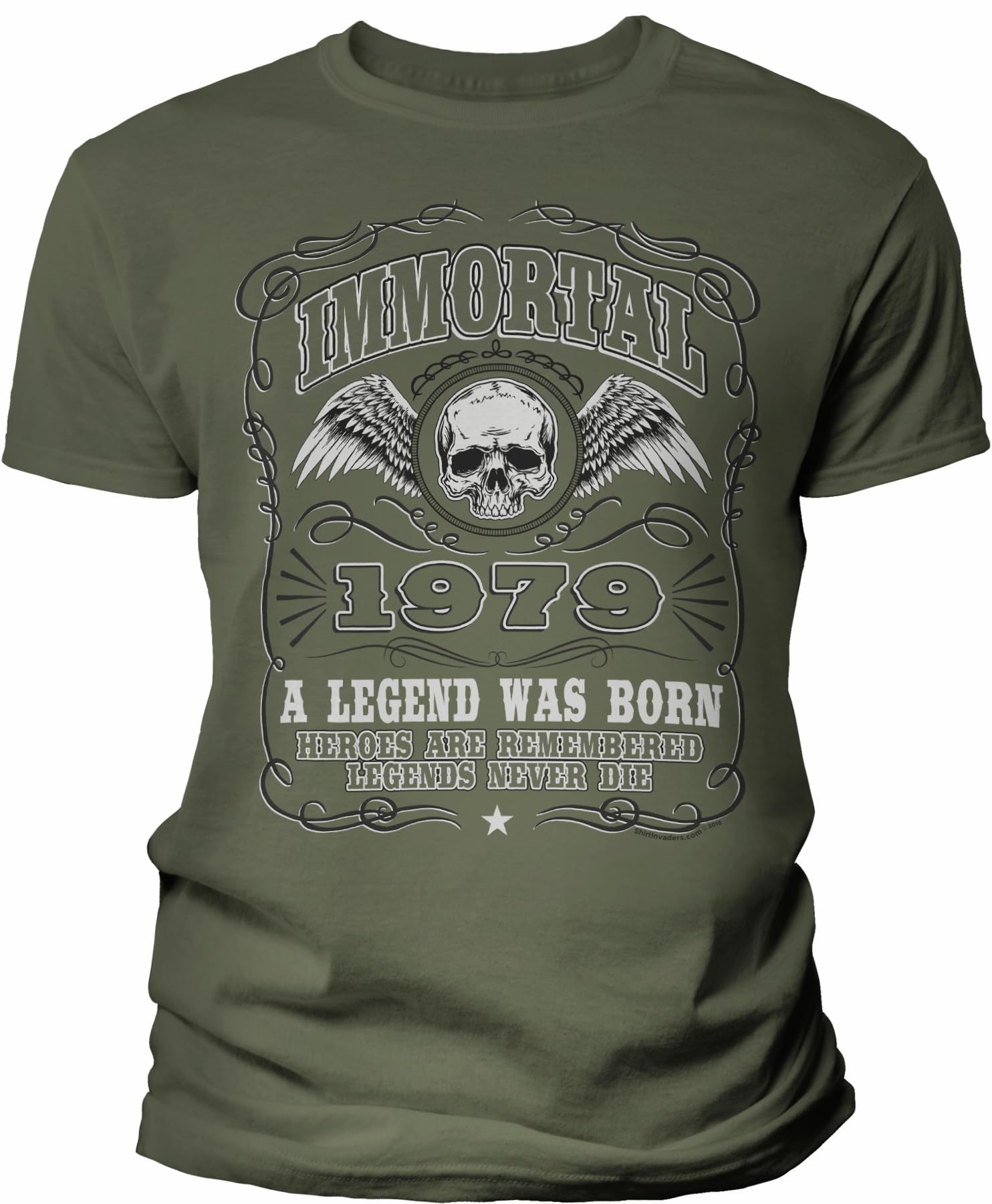 1979 Vintage Birthday T-Shirt for Men - Legend Was Born in 1979 - 46th Birthday Gift Idea - Perfect for Parties, Celebrations & Retro-Themed Events