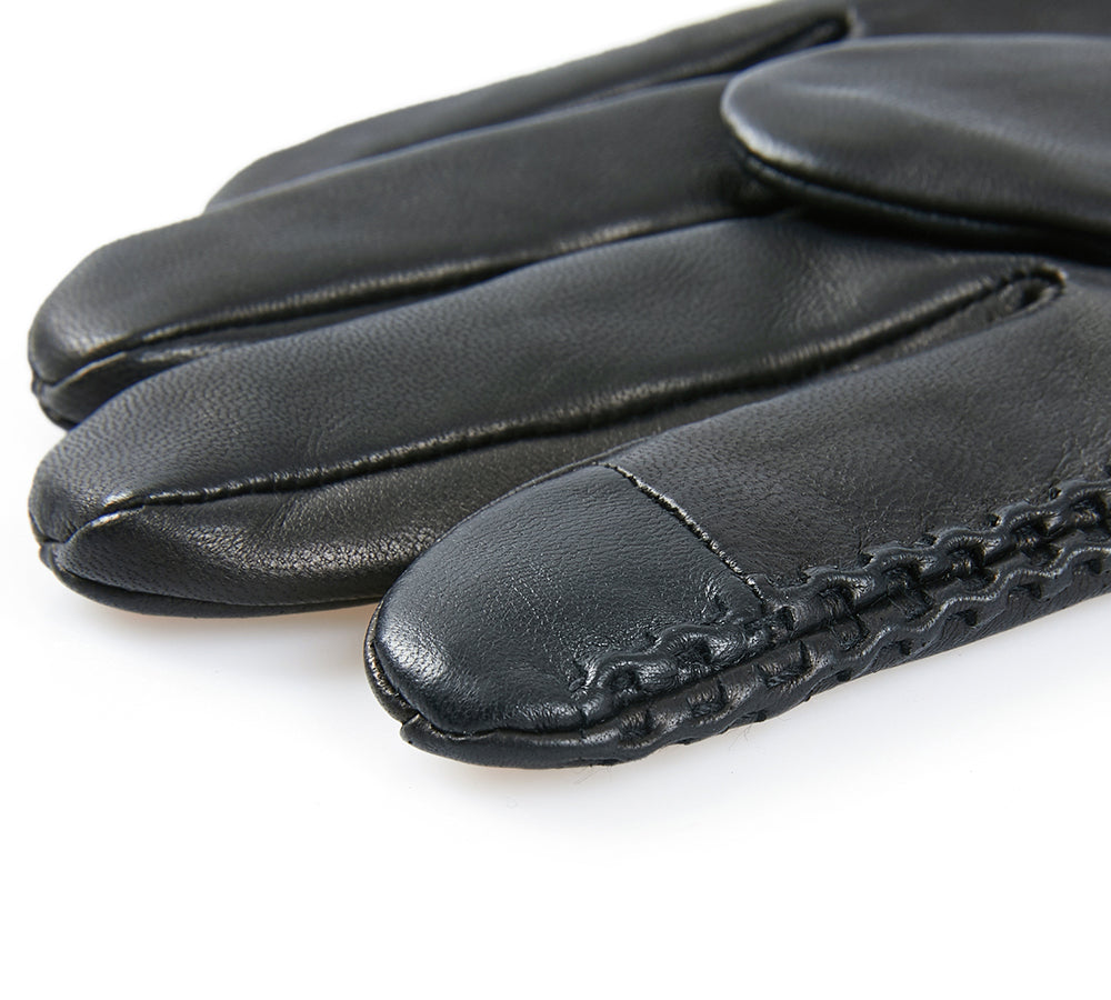 Benjamin Men's Genuine Leather Sheepskin Wool Gloves - Warm Winter Gloves for Outdoor Activities, Hiking, and Cold Weather Protection | AUSTRALIAN SHEPHERD® Brand