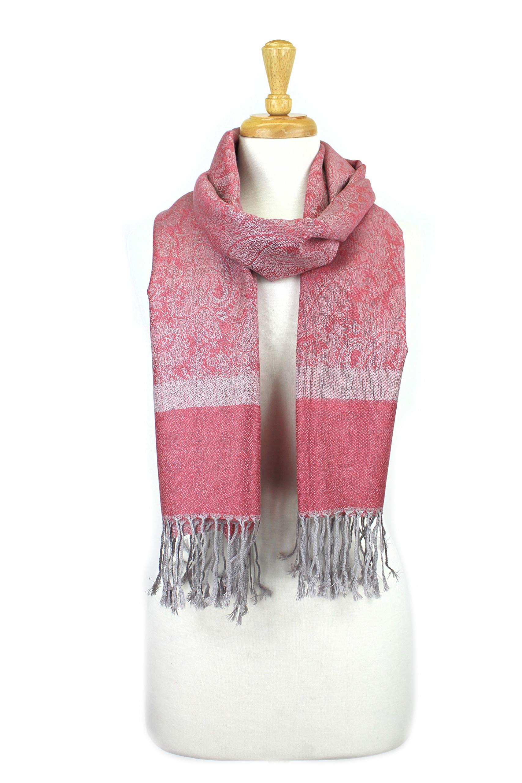 PASKMLNA Paisley Jacquard Pashmina Shawl - Soft Luxury Wrap Scarf & Stole for Women - Perfect for Weddings, Parties & Winter Fashion