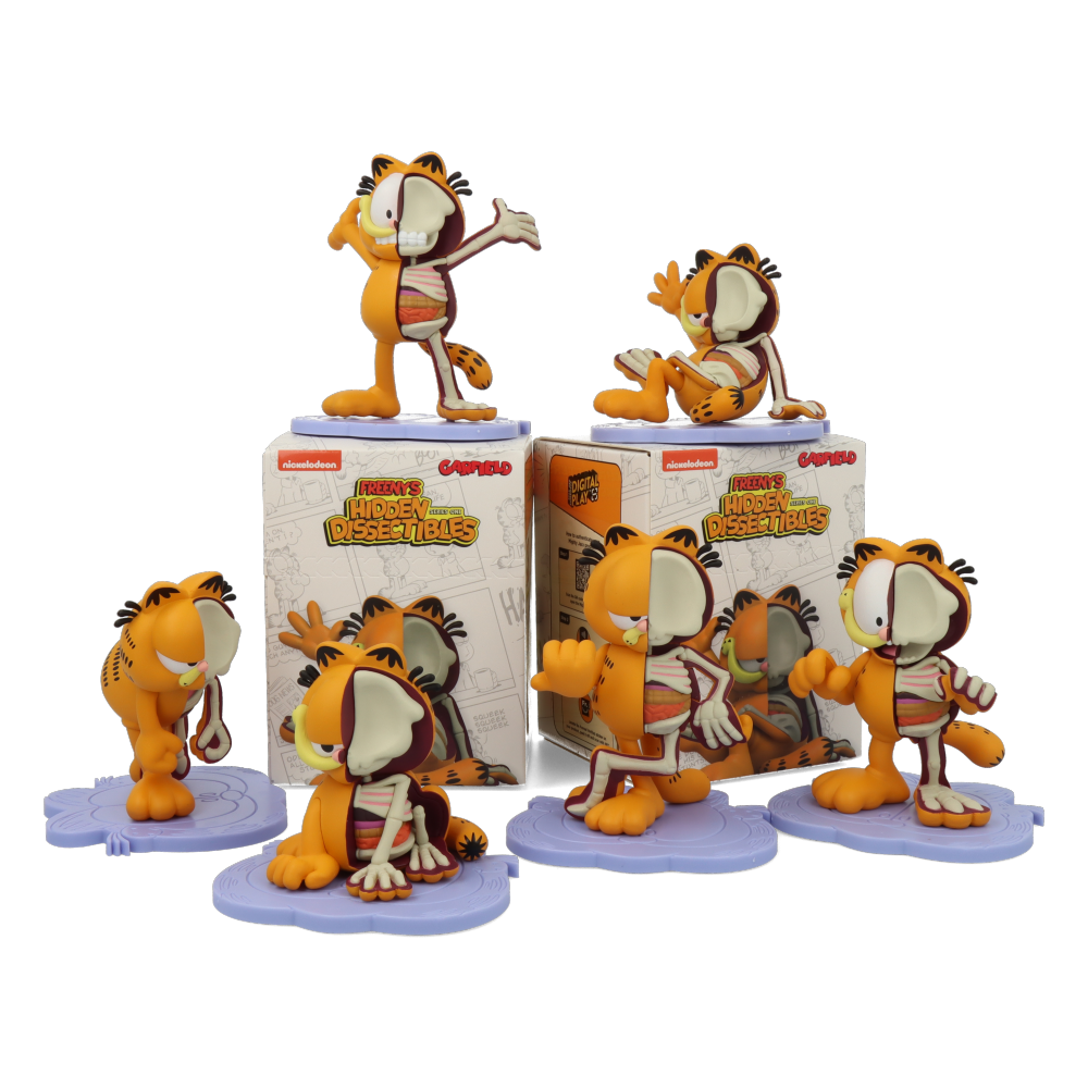 Freeny's Hidden Dissectibles: Garfield Collectible Toy - Cute Plush Cat Figure for Kids & Adults - Perfect for Home Decor, Gift Giving, and Pop Culture Fans