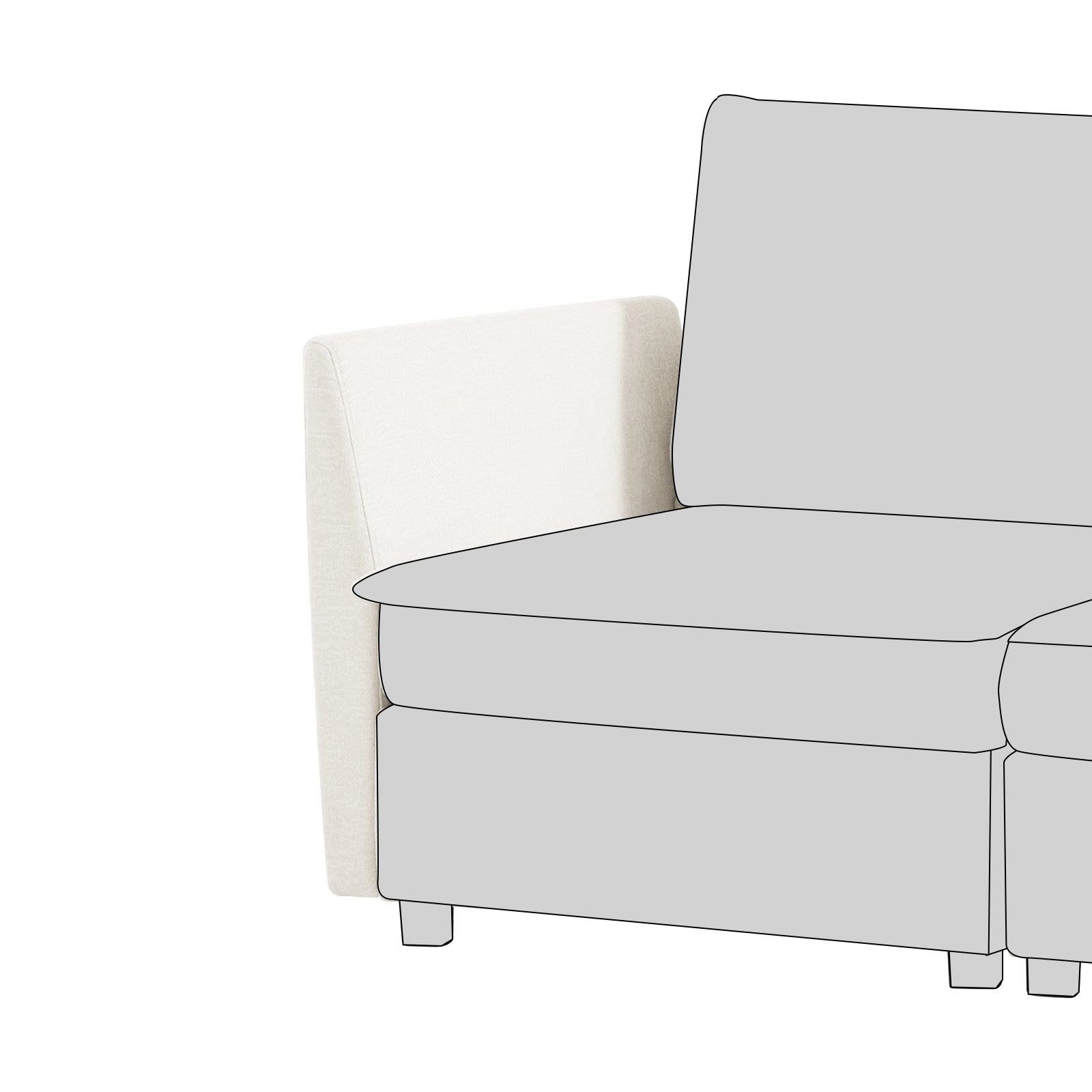 Harmetrix Oversized Soft Sectional Couch Accessories - Cushions, Throws & Covers for Ultimate Comfort | Perfect for Living Room, Family Room & Home Theater