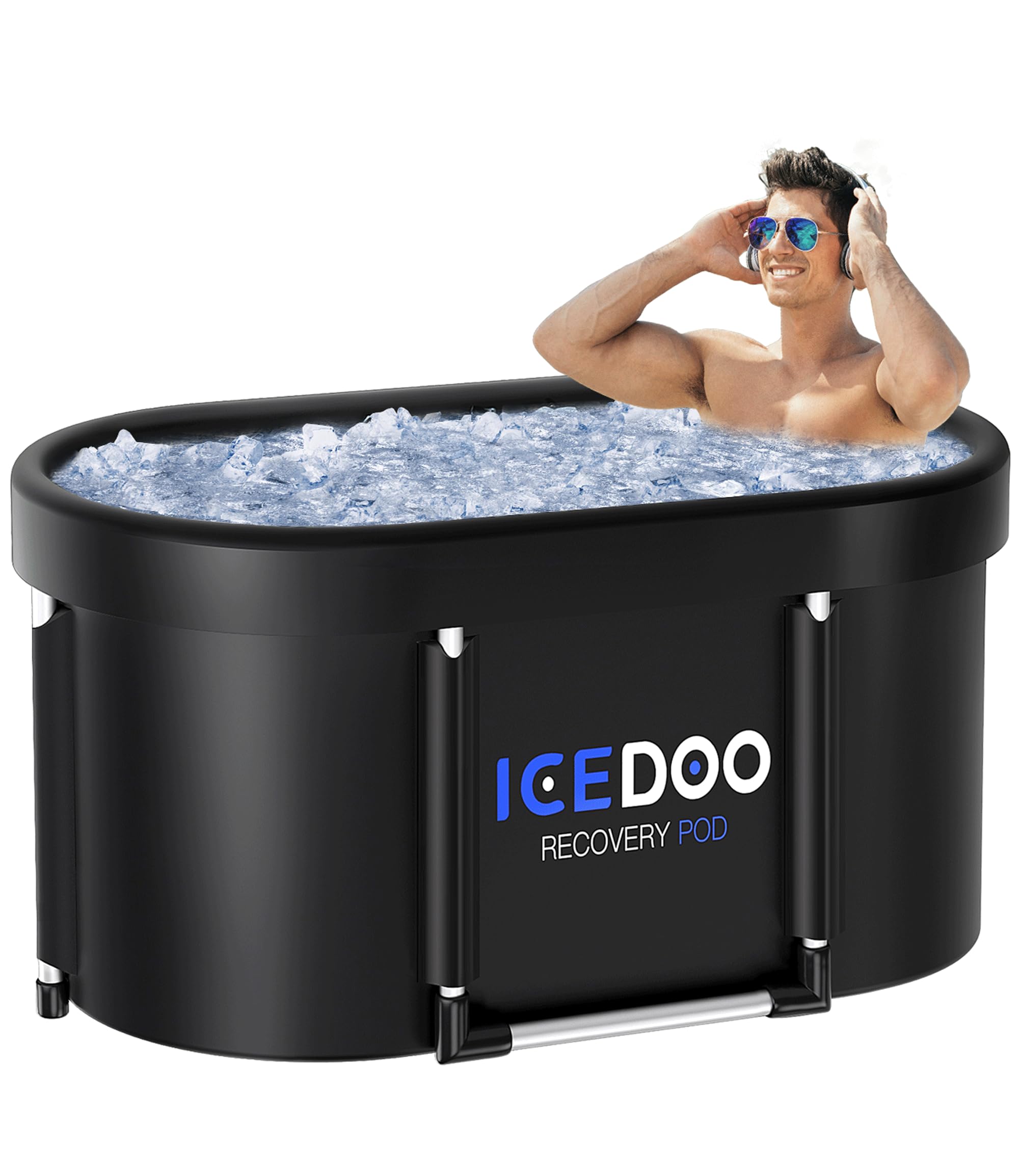 Premium Oval Ice Bath Tub for Athletes – Cold Therapy for Muscle Recovery, Post-Workout, and Sports Injury Relief – Perfect for Home Gym, Athletic Training, and Recovery Centers