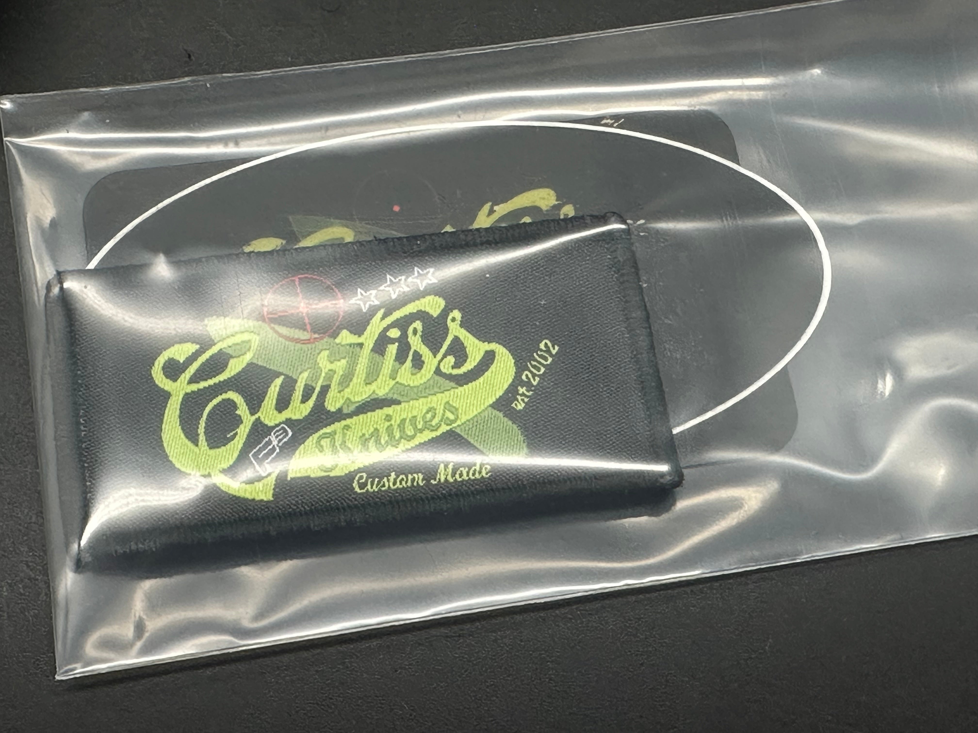 Curtiss Custom Knives F3 Compact Wharny Flipper Knife - Smooth Blasted Titanium Handle, MagnaCut Steel Blade - EDC, Outdoor, Tactical & Survival Use