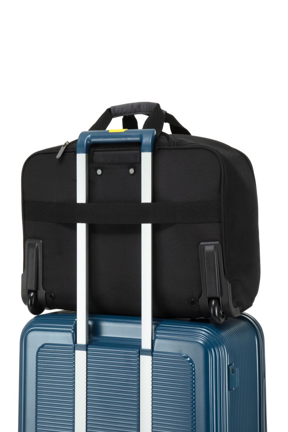 American Tourister SpeedAir Rolling 17 Inch Laptop Tote Bag - Lightweight Carry-On Luggage with USB Port for Business Travel & Weekend Getaways (Black)