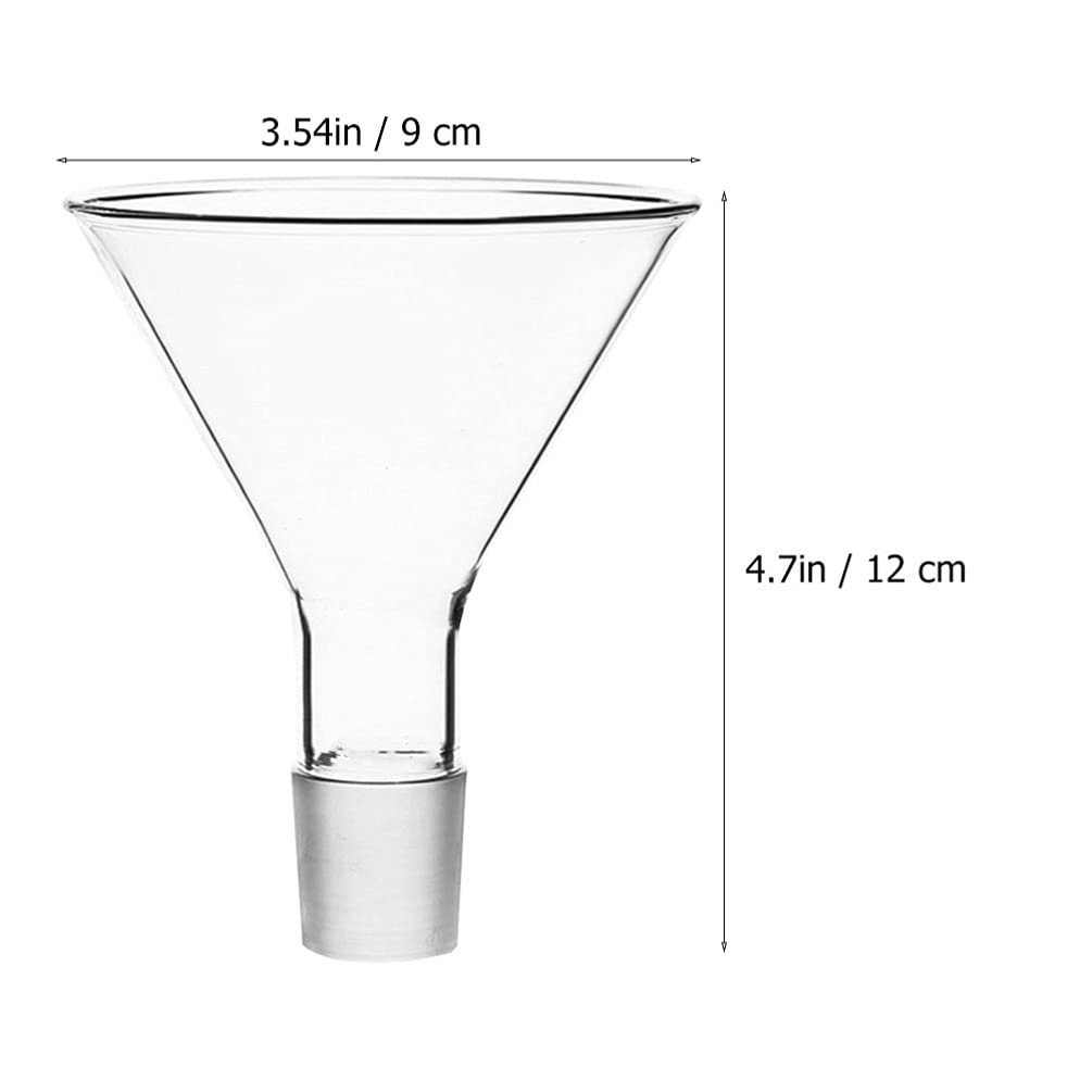 1pc High-Temperature Resistant Glass Triangular Funnel - Lab Equipment for Filtering, Filling & Transferring Liquids - Perfect for Chemistry Experiments, Essential Oils & DIY Projects