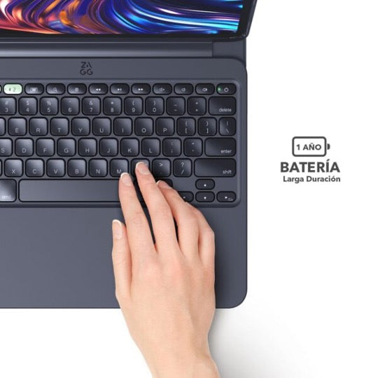 ZAGG Pro Keys 2 Bluetooth Keyboard for iPad Pro 11 (M4 Model) - Slim Wireless Keyboard with Backlit Keys for Work, Travel & Productivity