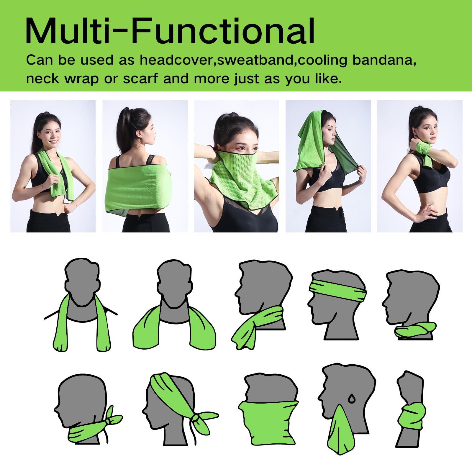 4 Pack Cooling Towels 40