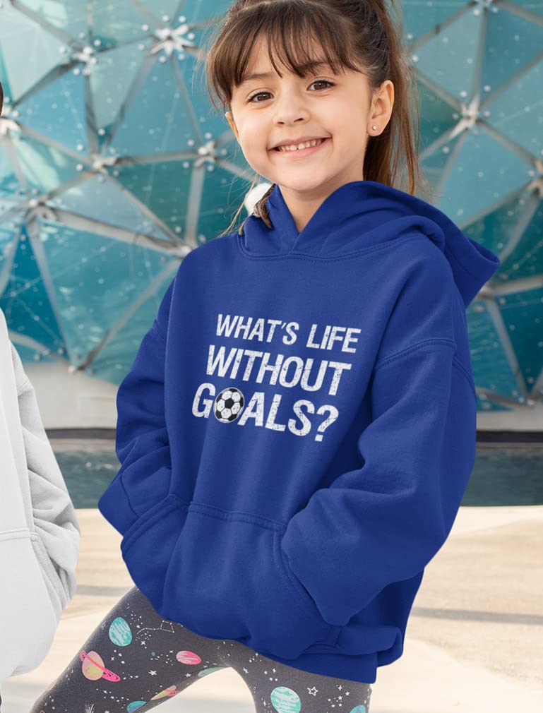 Goals Hoodie for Boys & Girls - Soccer Player Youth Hooded Sweatshirt Gift - Perfect for Sports, School & Casual Wear