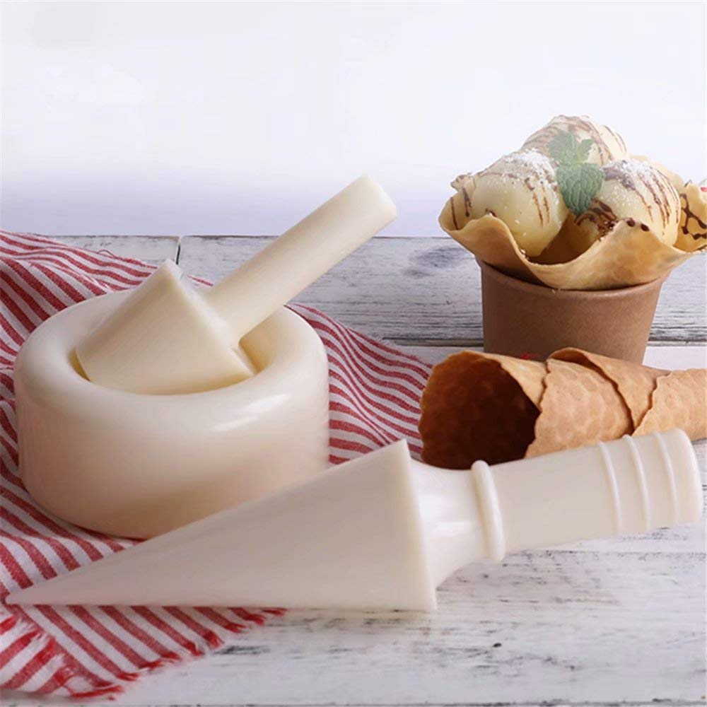 3 in 1 Cone Ice Cream Waffle Cone Roller DIY Tool - Multifunctional Pastry Roller for Handmade Baking, Kitchen Essentials - Perfect for Making Homemade Ice Cream Cones, Desserts & Pastries