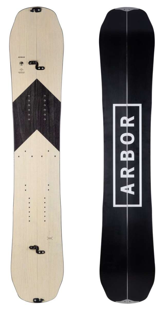 **2022 Arbor Coda Rocker Splitboard - Premium Snowboard for Backcountry & Powder Riding - Perfect for Mountain Adventures & Off-Trail Exploration**