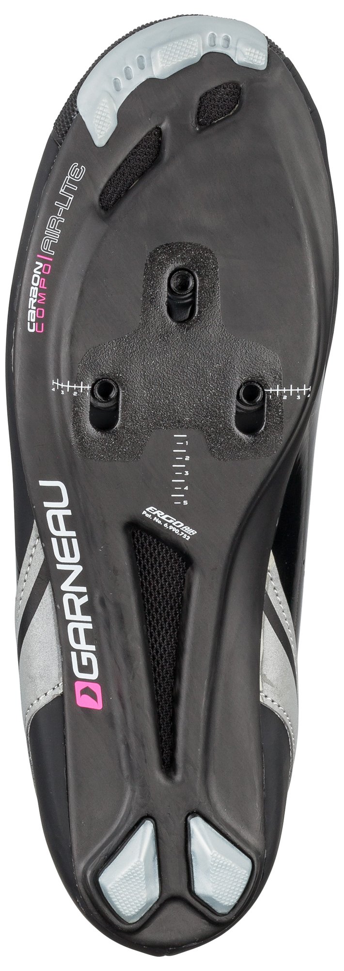 Louis Garneau Women’s Carbon LS-100 II Cycling Shoes - Size 43 - Black/Pink - Lightweight & Breathable for Road Biking & Indoor Training
