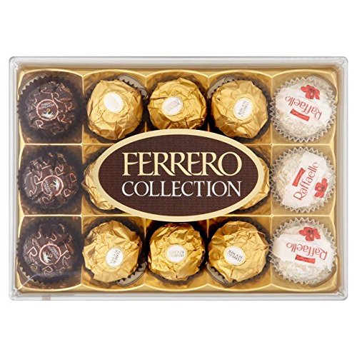 Ferrero Rocher Chocolate Collection - 175g Gourmet Assorted Hazelnut Chocolates Gift Box for Holidays, Parties & Special Occasions